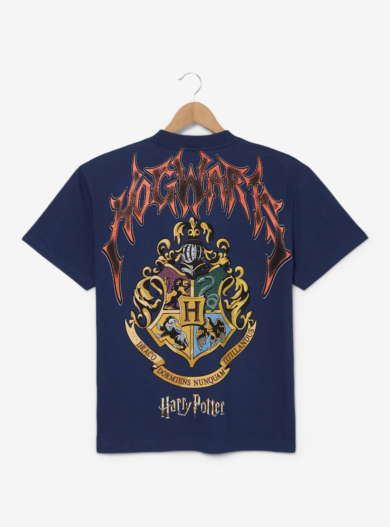 Harry Potter Ravenclaw Metal Lettering T-Shirt - BoxLunch Exclusive, BLUE, alternate - view 2