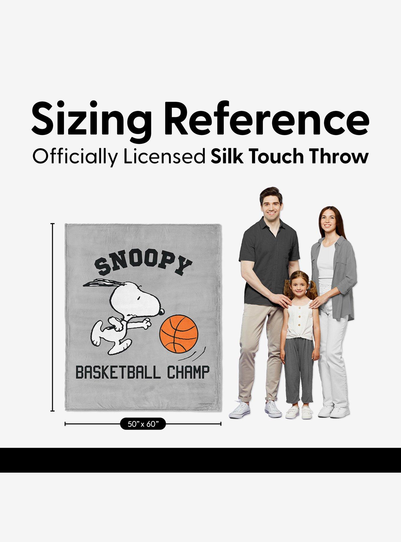 Peanuts Snoopy Basketball Silk Touch Throw Blanket, , alternate - view 5