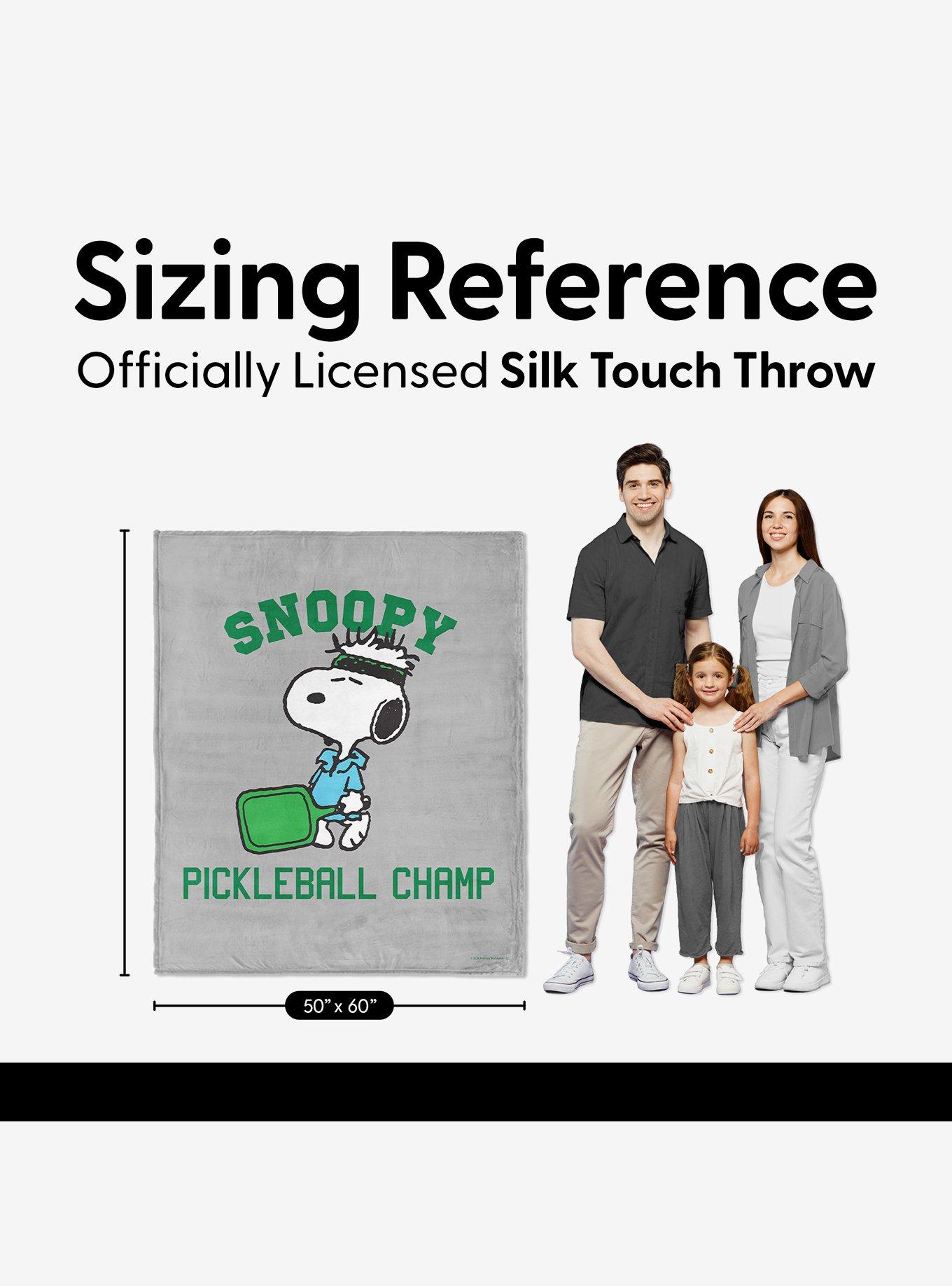 Peanuts Snoopy Pickleball Silk Touch Throw Blanket, , alternate - view 5