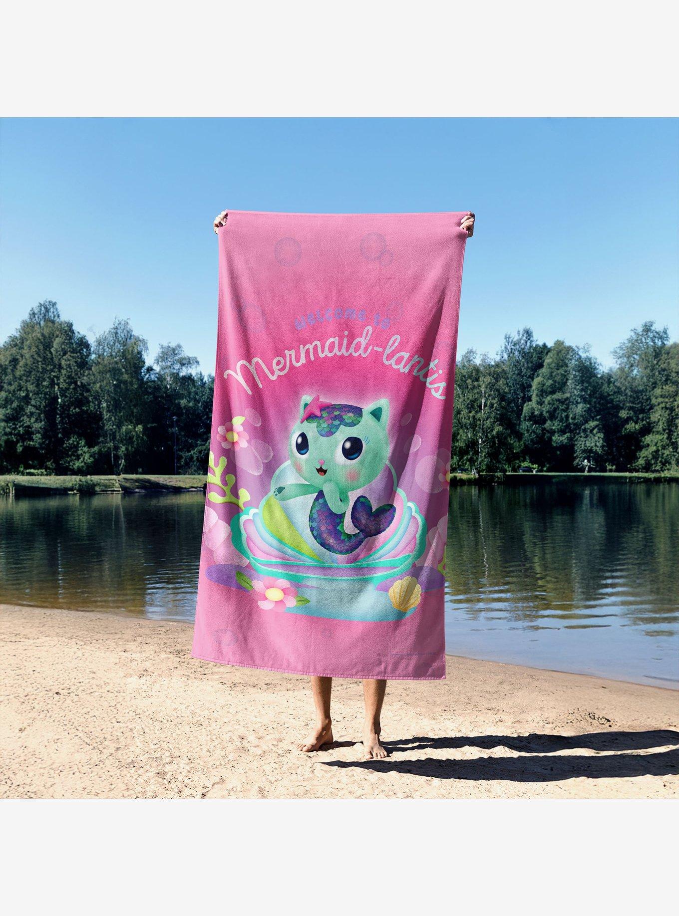 Gabby's Dollhouse Welcome To Mermaid-Lantis Sand Free Beach Towel, , alternate - view 4
