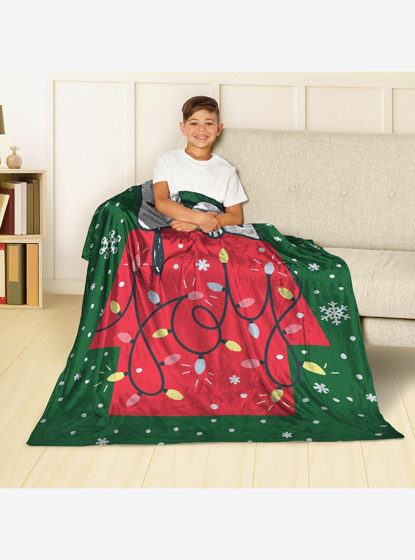 Peanuts Joy Lights Silk Touch Throw Blanket, , alternate - view 3