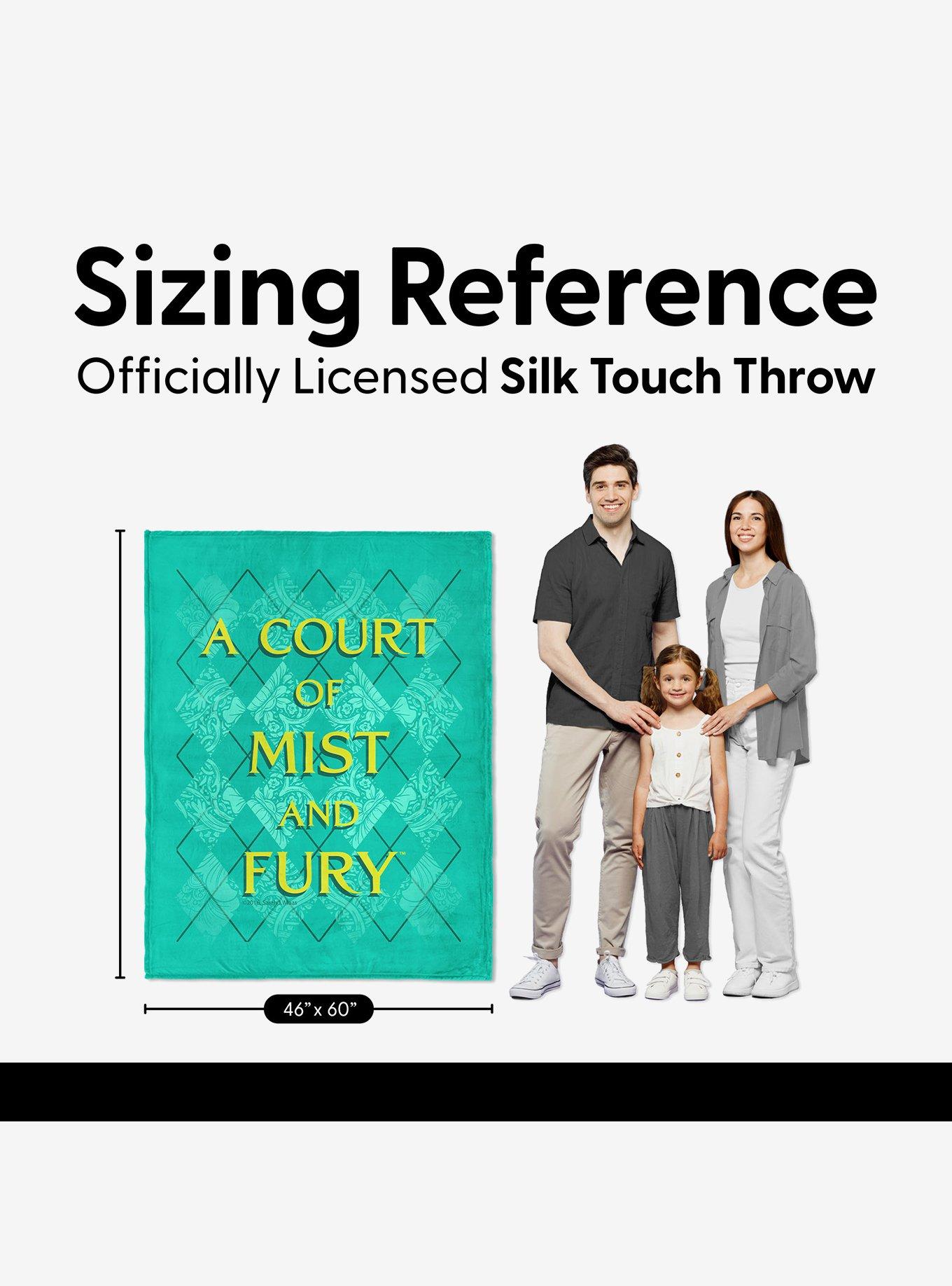 A Court of Mist and Fury Diamond Florals Silk Touch Throw Blanket, , alternate - view 6