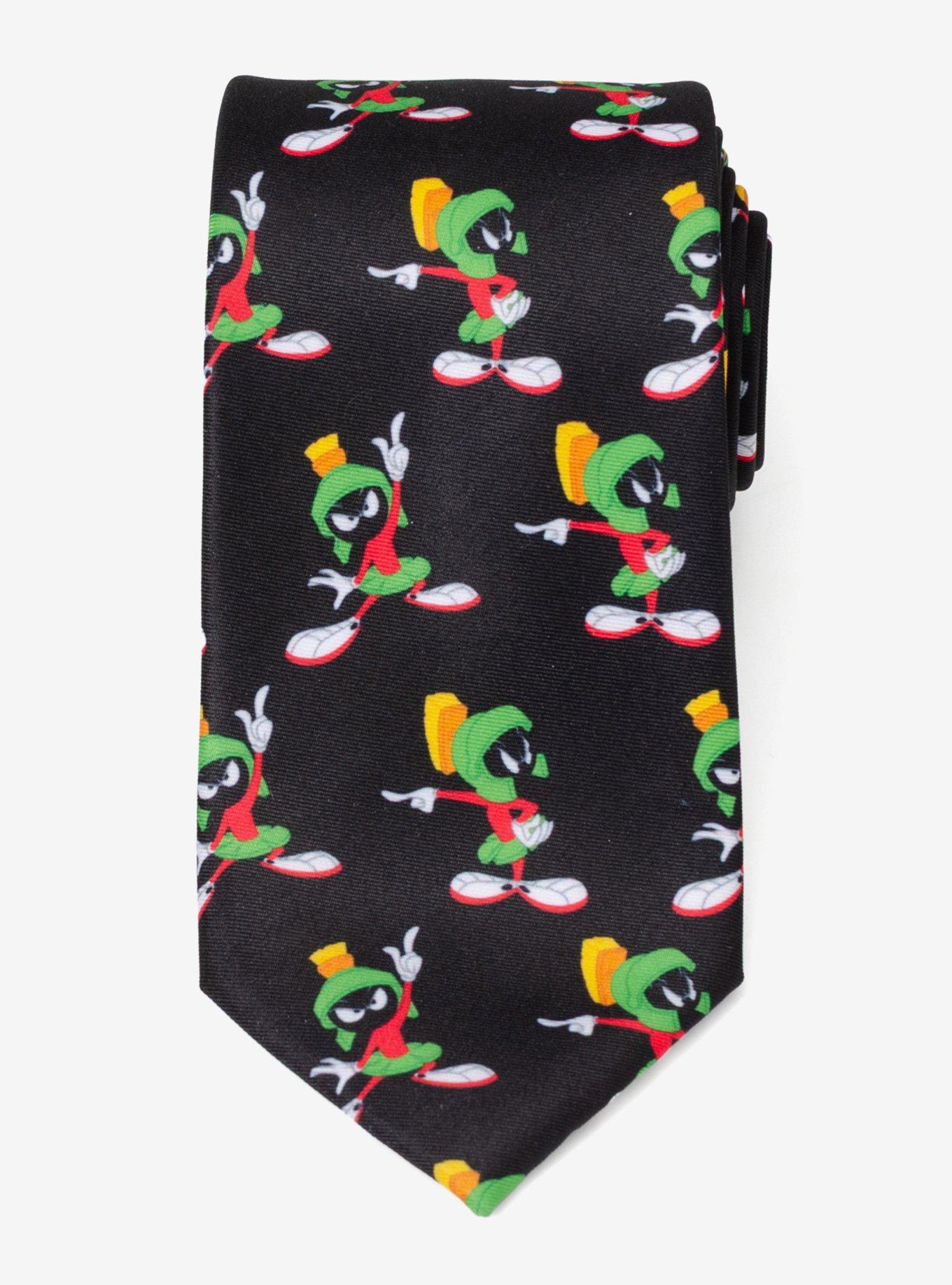 Looney Tunes Marvin the Martian Black Men's Tie, , alternate - view 3