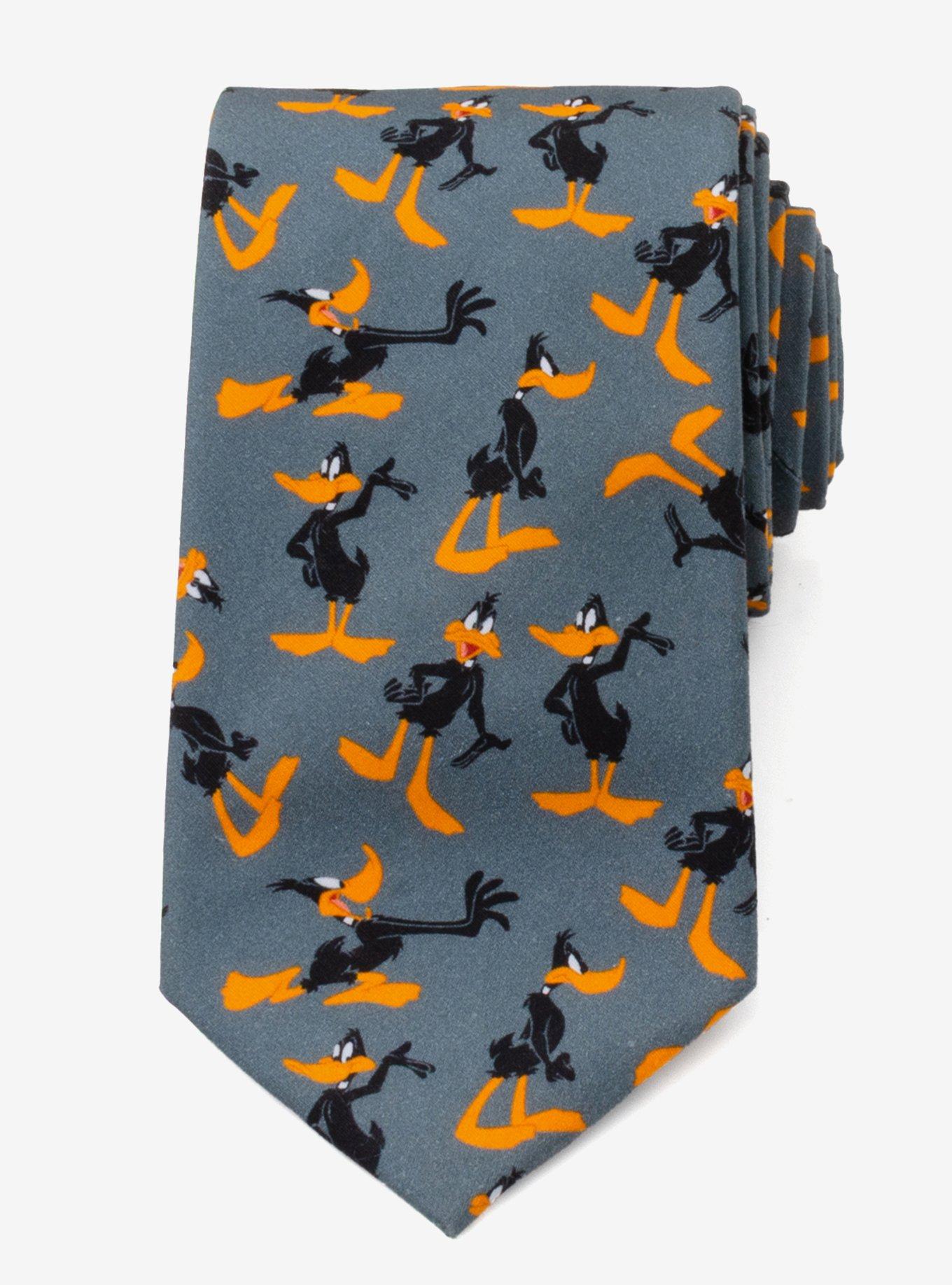 Looney Tunes Daffy Duck Grey Men's Tie, , alternate - view 3