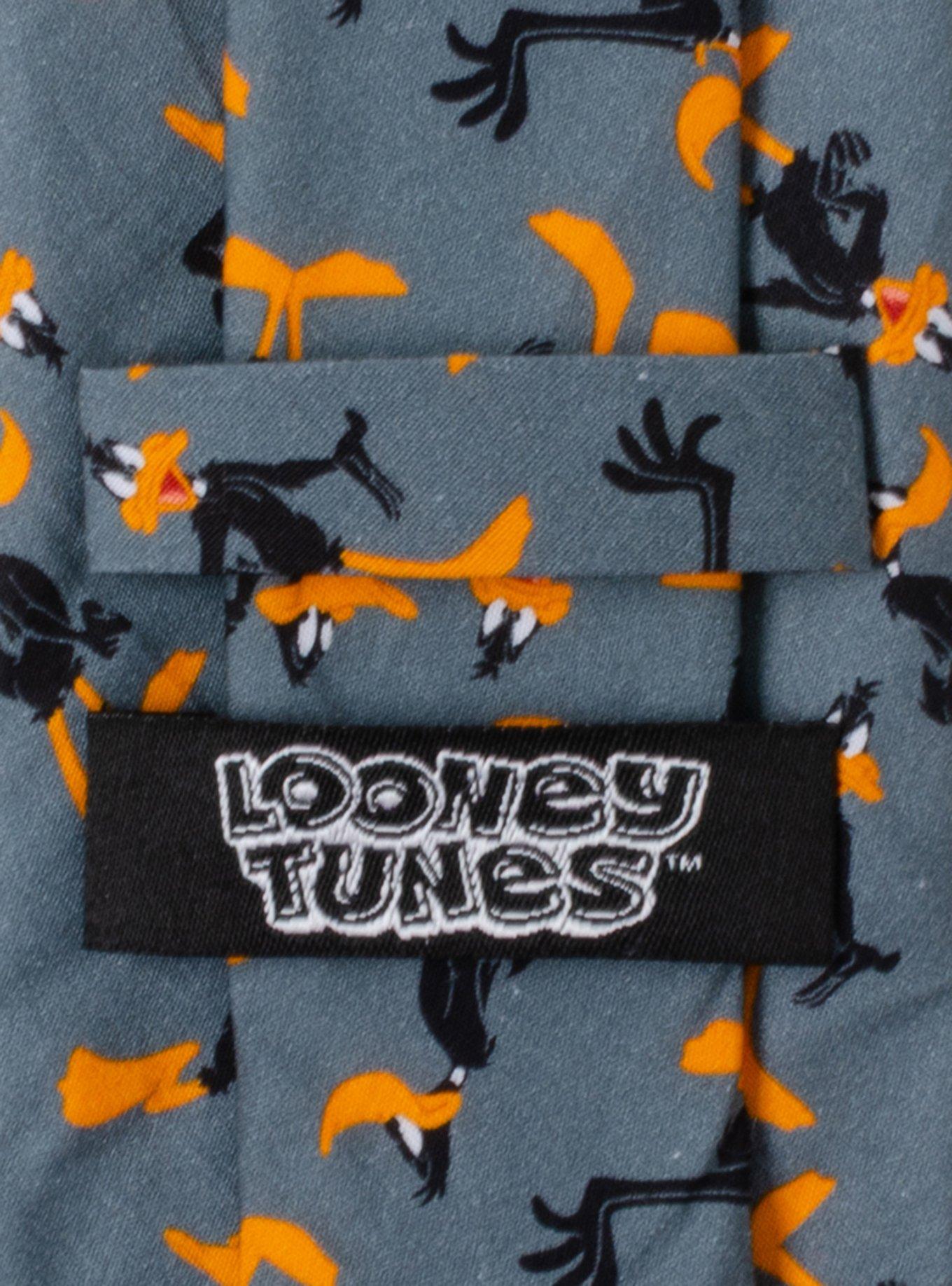 Looney Tunes Daffy Duck Grey Men's Tie, , alternate - view 5