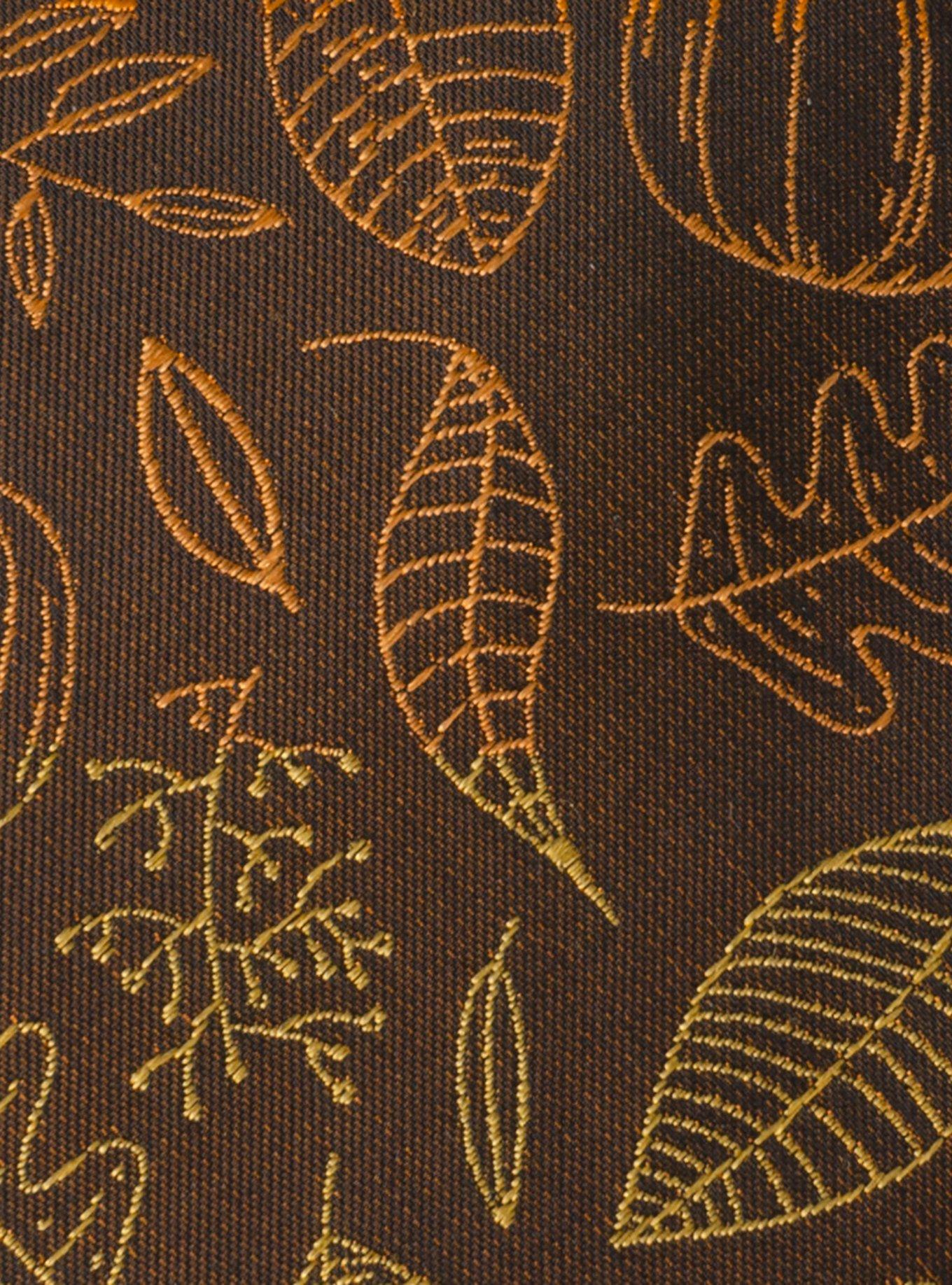 Fall Spice Men's Brown Silk Tie, , alternate - view 4
