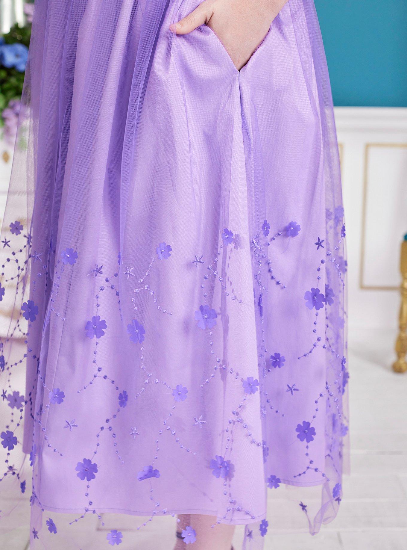 Her Universe Bridgerton Kate Sharma Midi Dress Plus Size, LILAC, alternate - view 4