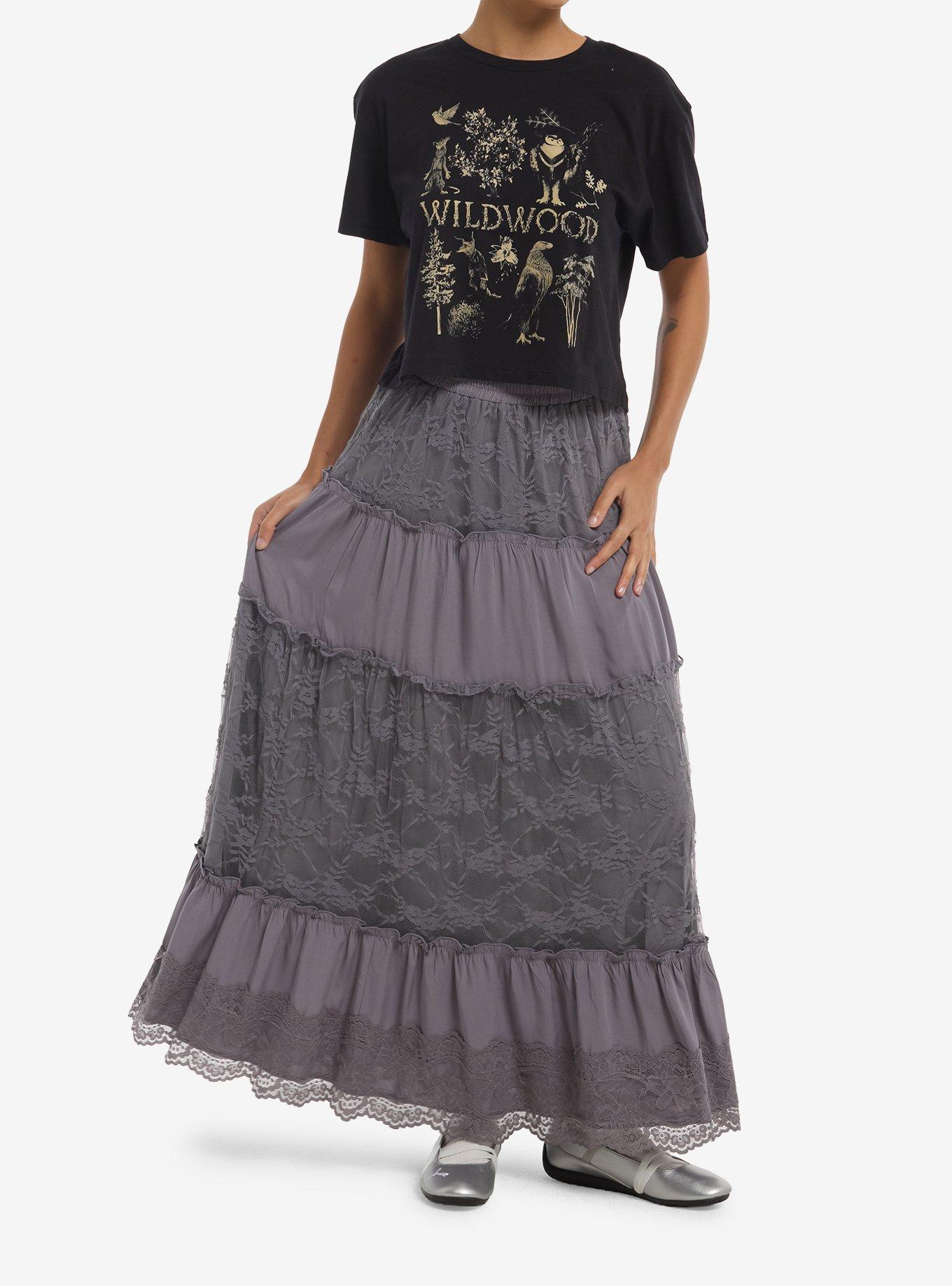 Wildwood Icons Girls Crop T-Shirt, BROWN, alternate - view 2