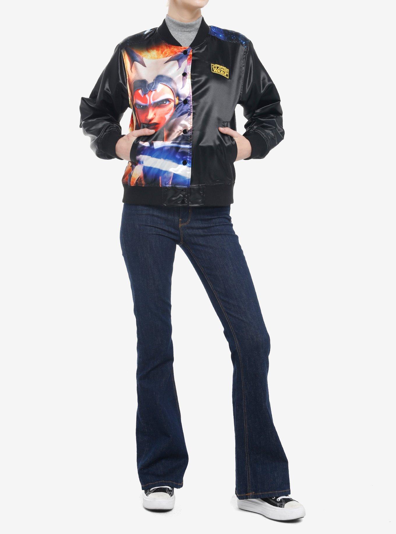 Her Universe Star Wars: The Clone Wars Group Girls Bomber Jacket, MULTI, alternate - view 3