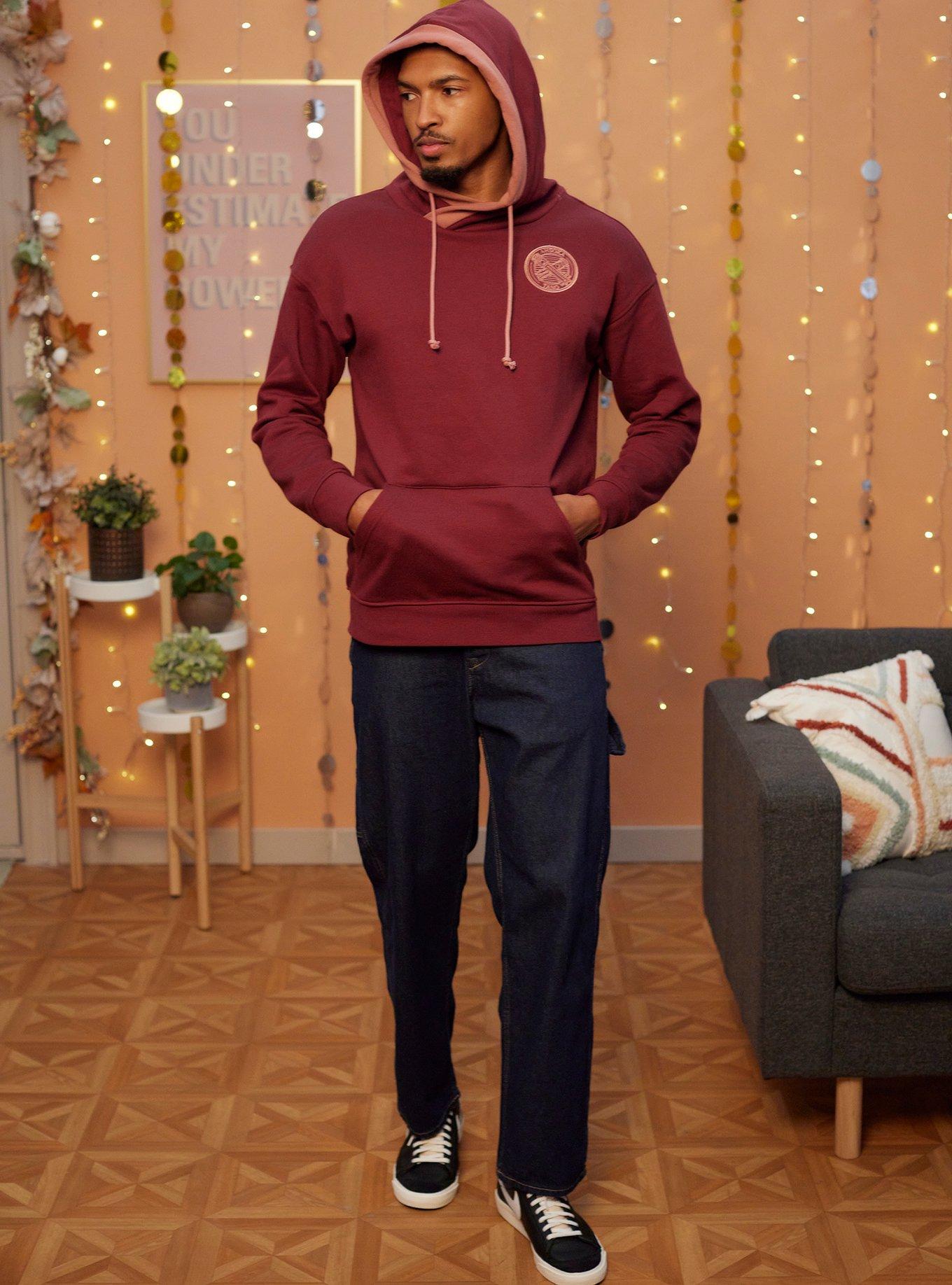 Our Universe Star Wars Ahsoka Lightsabers Hoodie, BURGUNDY, alternate - view 4