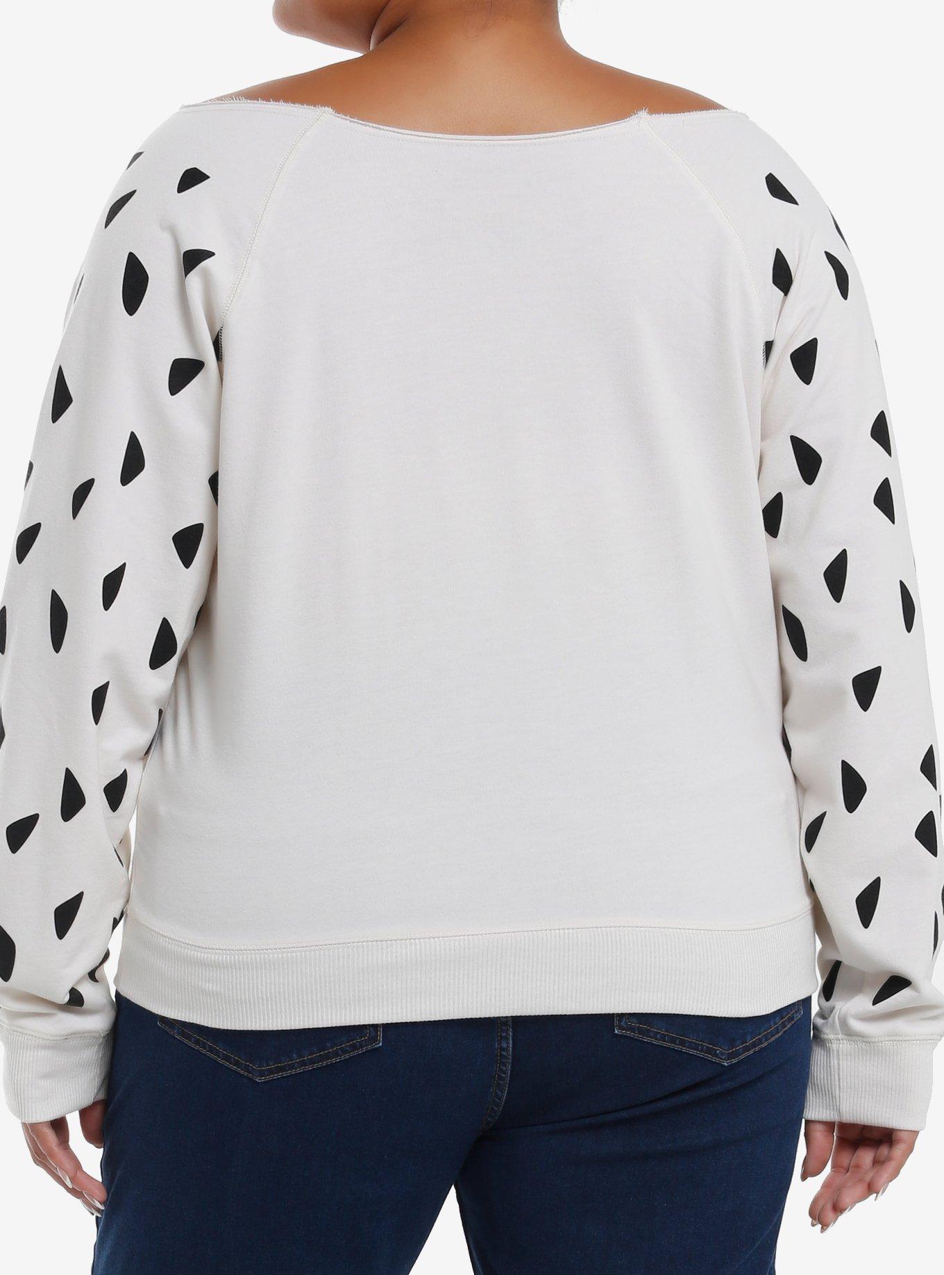 The Flintstones Characters Off-Shoulder Girls Sweater, MULTI, alternate - view 3