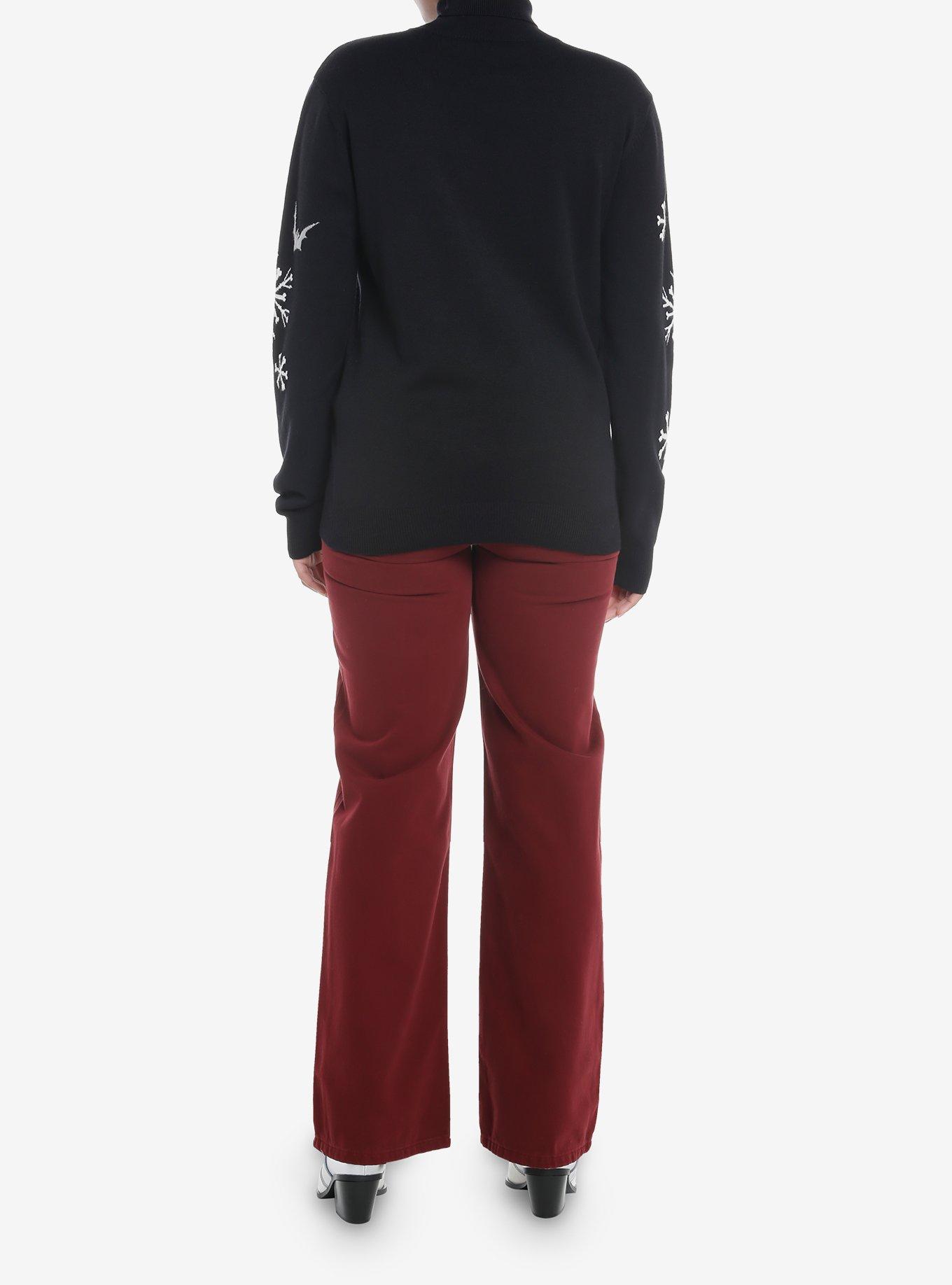 Her Universe The Nightmare Before Christmas Jack Snowflake Knit Turtleneck Sweater, MULTI, alternate - view 3