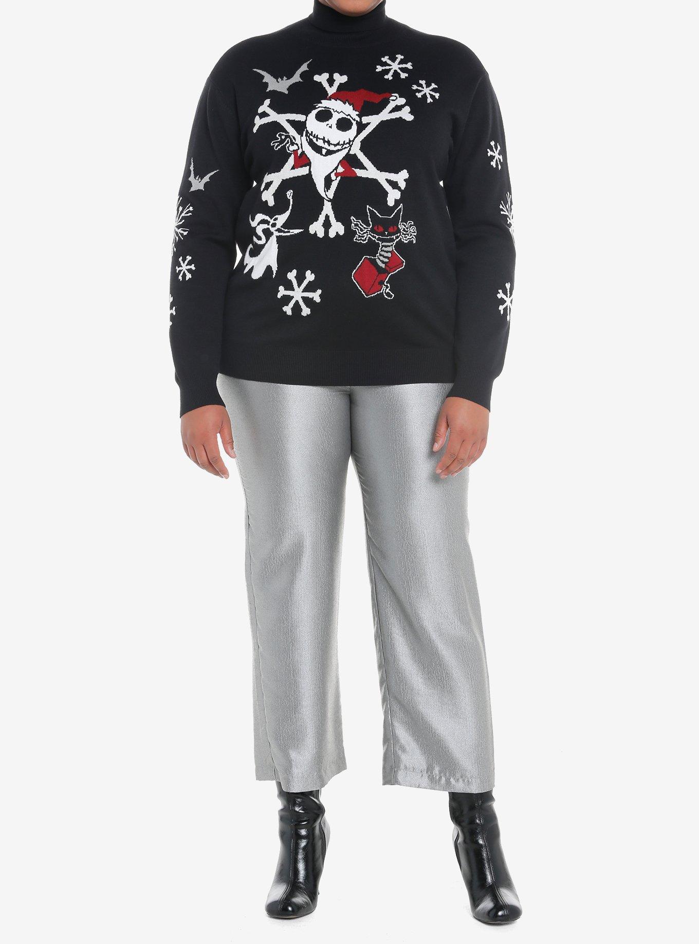Her Universe The Nightmare Before Christmas Jack Snowflake Knit Turtleneck Sweater Plus