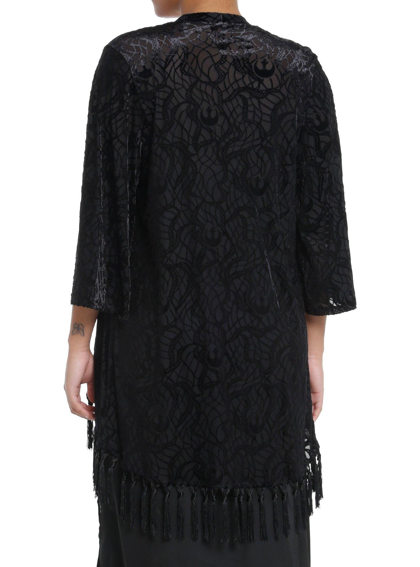Star Wars Rebel Icons Flocked Duster, BLACK, alternate - view 3