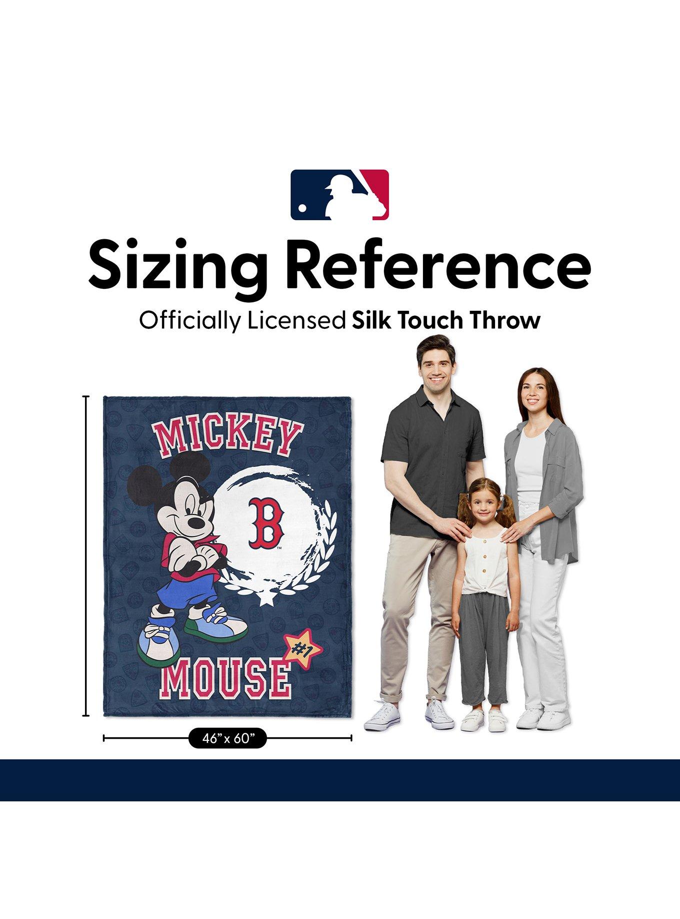 MLB Boston Red Sox Disney Mickey Mouse Baller Navy Silk Touch Throw Blanket, , alternate - view 6