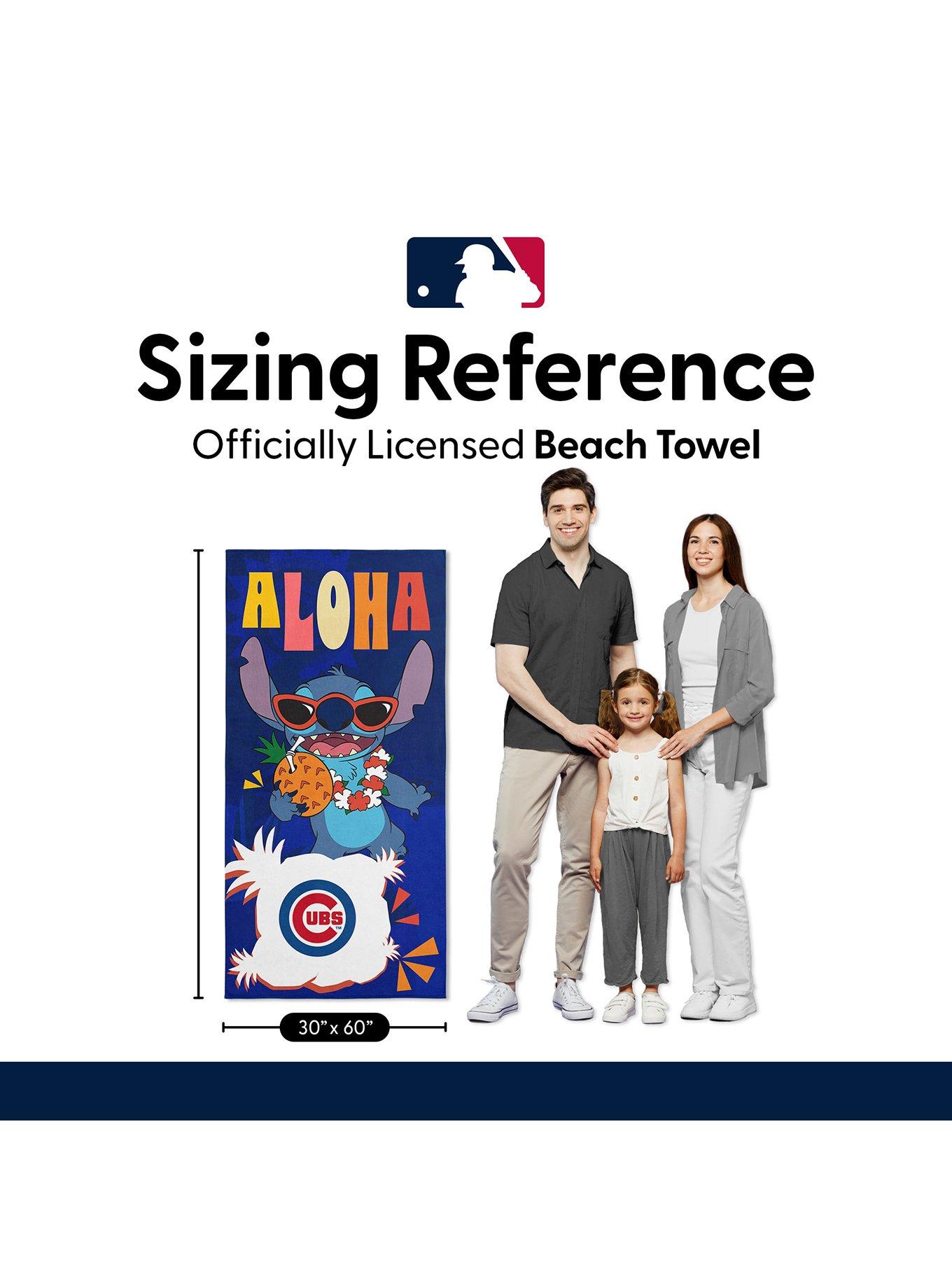 MLB Chicago Cubs Disney Lilo & Stitch Tropic Royal Microfiber Beach Towel, , alternate - view 6