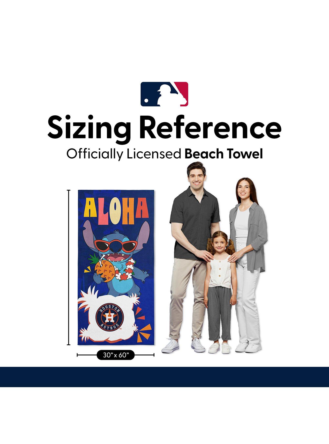 MLB Houston Astros Disney Lilo & Stitch Tropic Royal Microfiber Beach Towel, , alternate - view 6