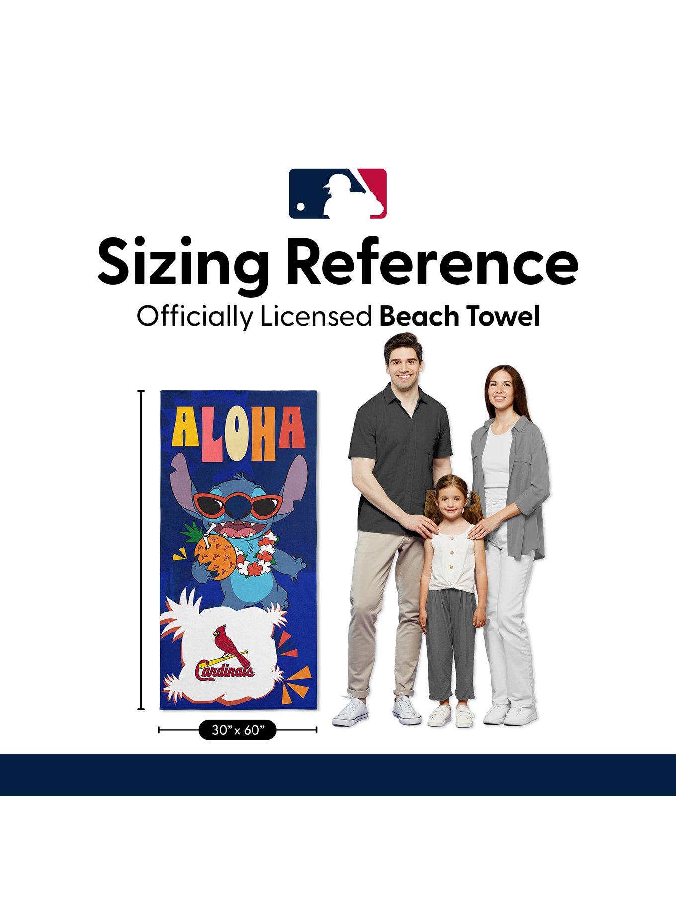 MLB St. Louis Cardinals Disney Lilo & Stitch Tropic Royal Microfiber Beach Towel, , alternate - view 6
