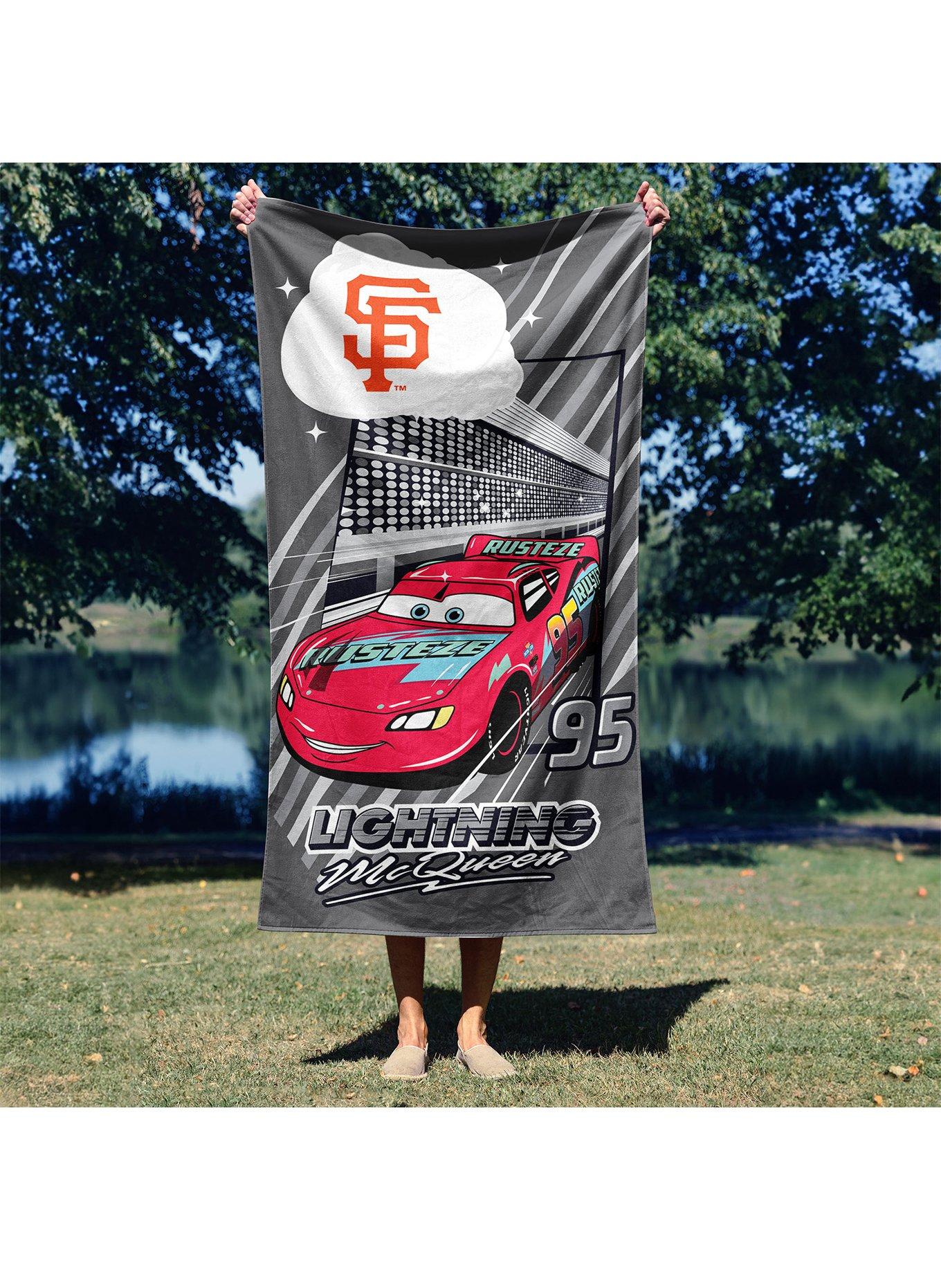 MLB San Francisco Giants Disney Pixar Cars Speedline Grey Microfiber Beach Towel, , alternate - view 4