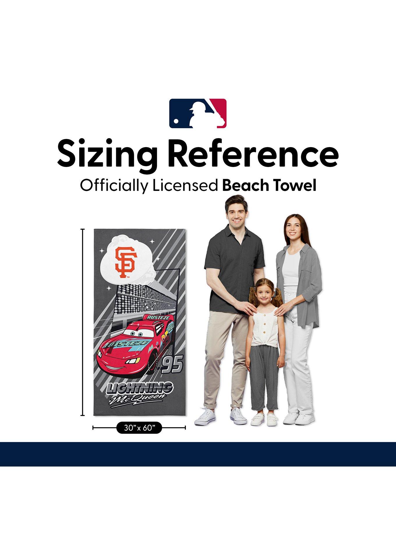 MLB San Francisco Giants Disney Pixar Cars Speedline Grey Microfiber Beach Towel, , alternate - view 6