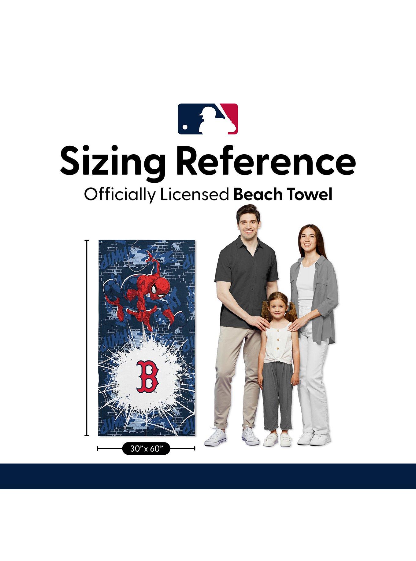 MLB Boston Red Sox Marvel Spider-Man Web Core Navy Microfiber Beach Towel, , alternate - view 6