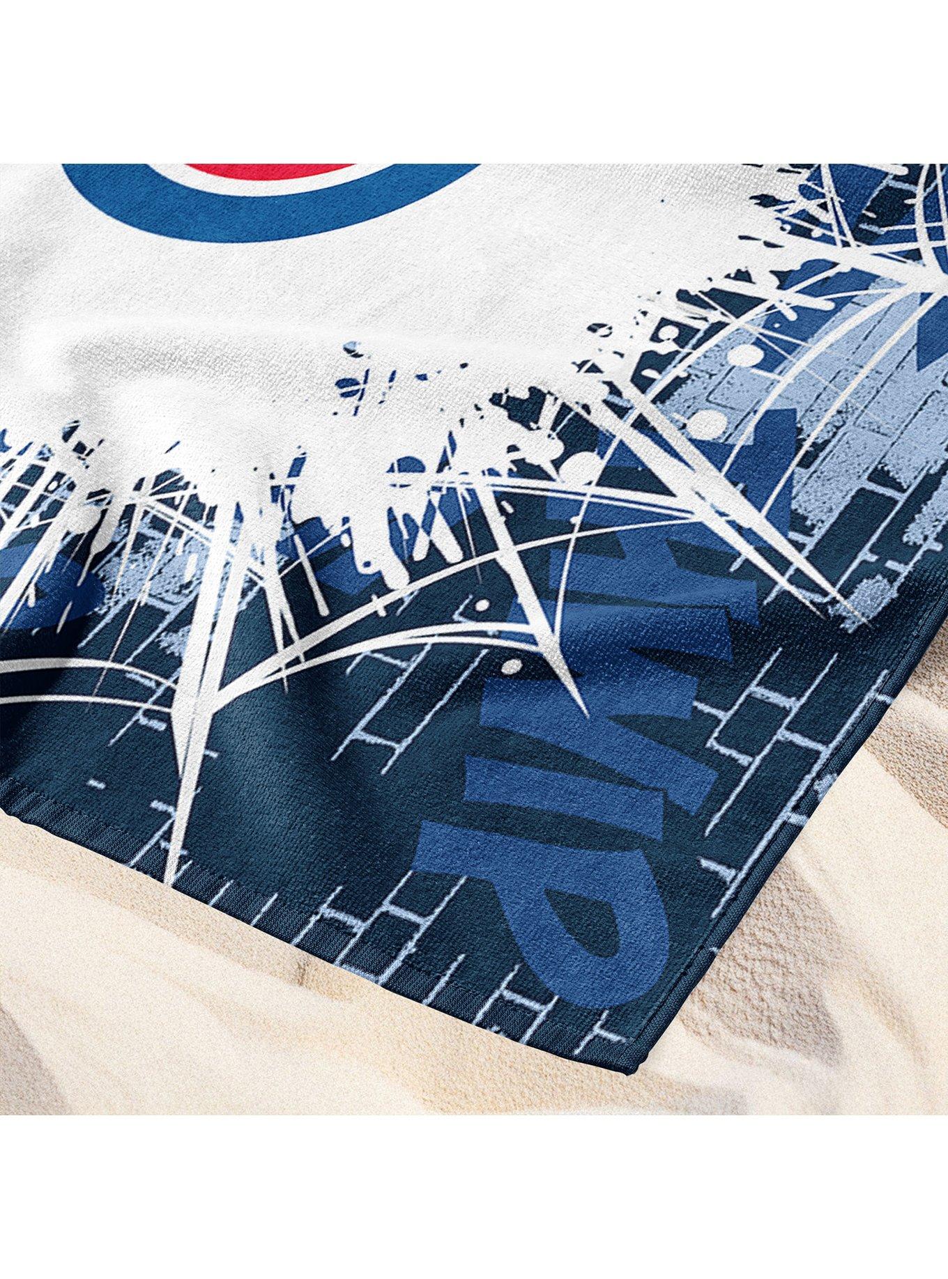 MLB Chicago Cubs Marvel Spider-Man Web Core Navy Microfiber Beach Towel, , alternate - view 5