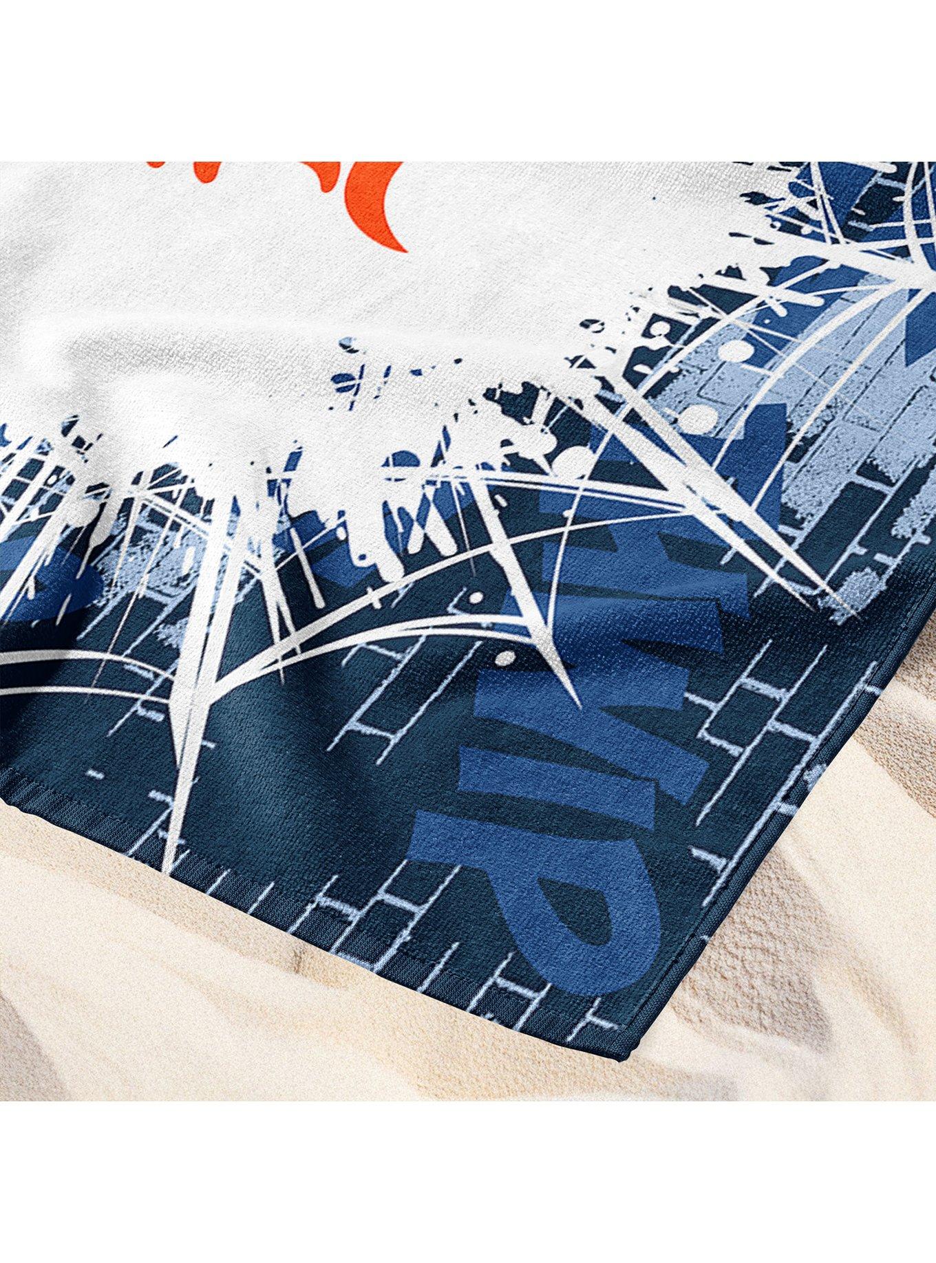 MLB Detroit Tigers Marvel Spider-Man Web Core Navy Microfiber Beach Towel, , alternate - view 5