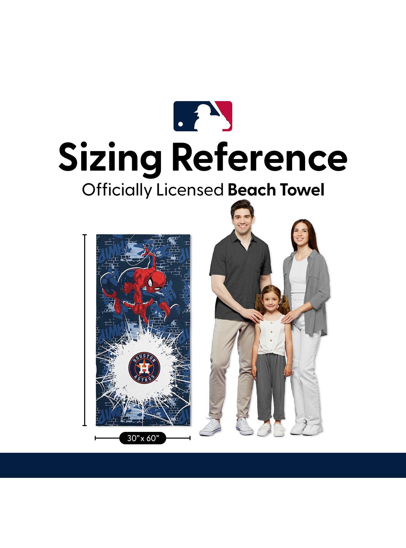 MLB Houston Astros Marvel Spider-Man Web Core Navy Microfiber Beach Towel, , alternate - view 6
