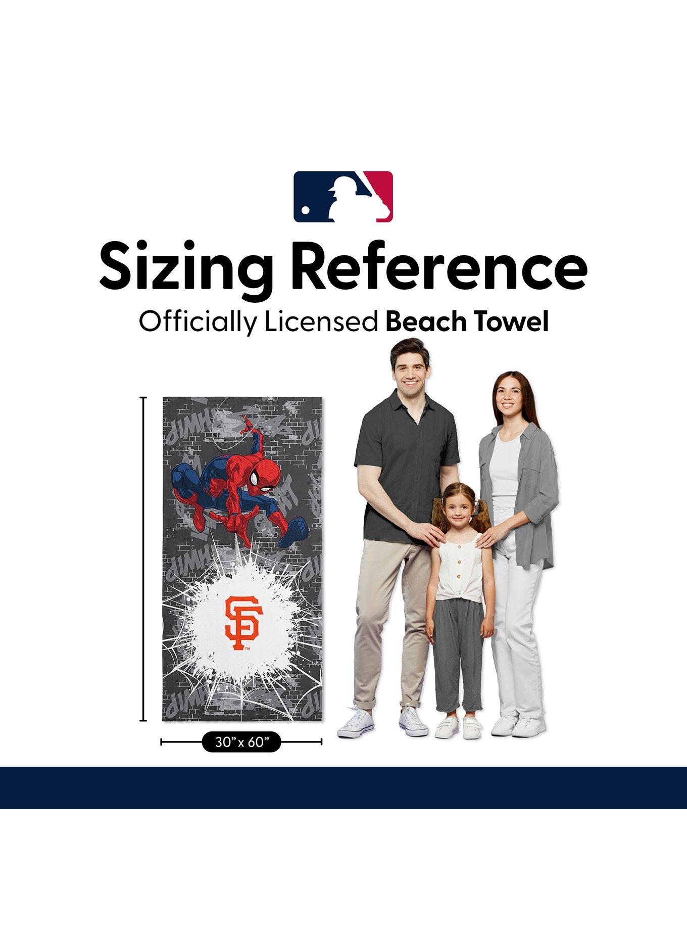 MLB San Francisco Giants Marvel Spider-Man Web Core Grey Microfiber Beach Towel, , alternate - view 6