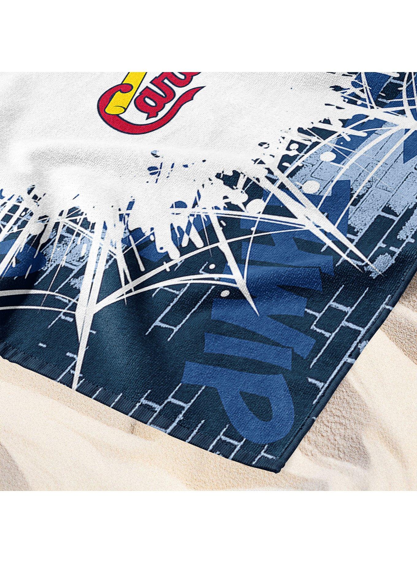 MLB St. Louis Cardinals Marvel Spider-Man Web Core Navy Microfiber Beach Towel, , alternate - view 5