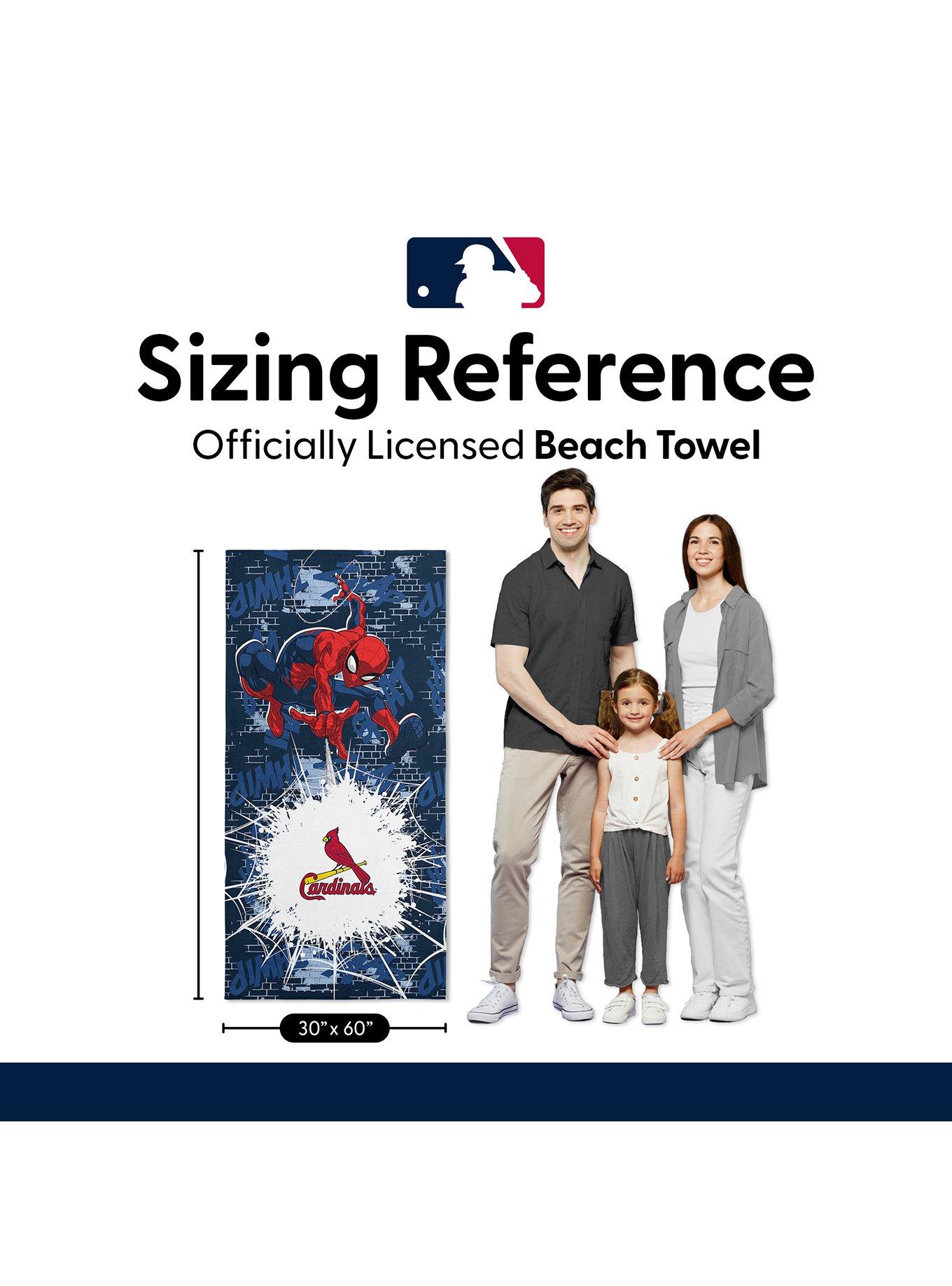 MLB St. Louis Cardinals Marvel Spider-Man Web Core Navy Microfiber Beach Towel, , alternate - view 6