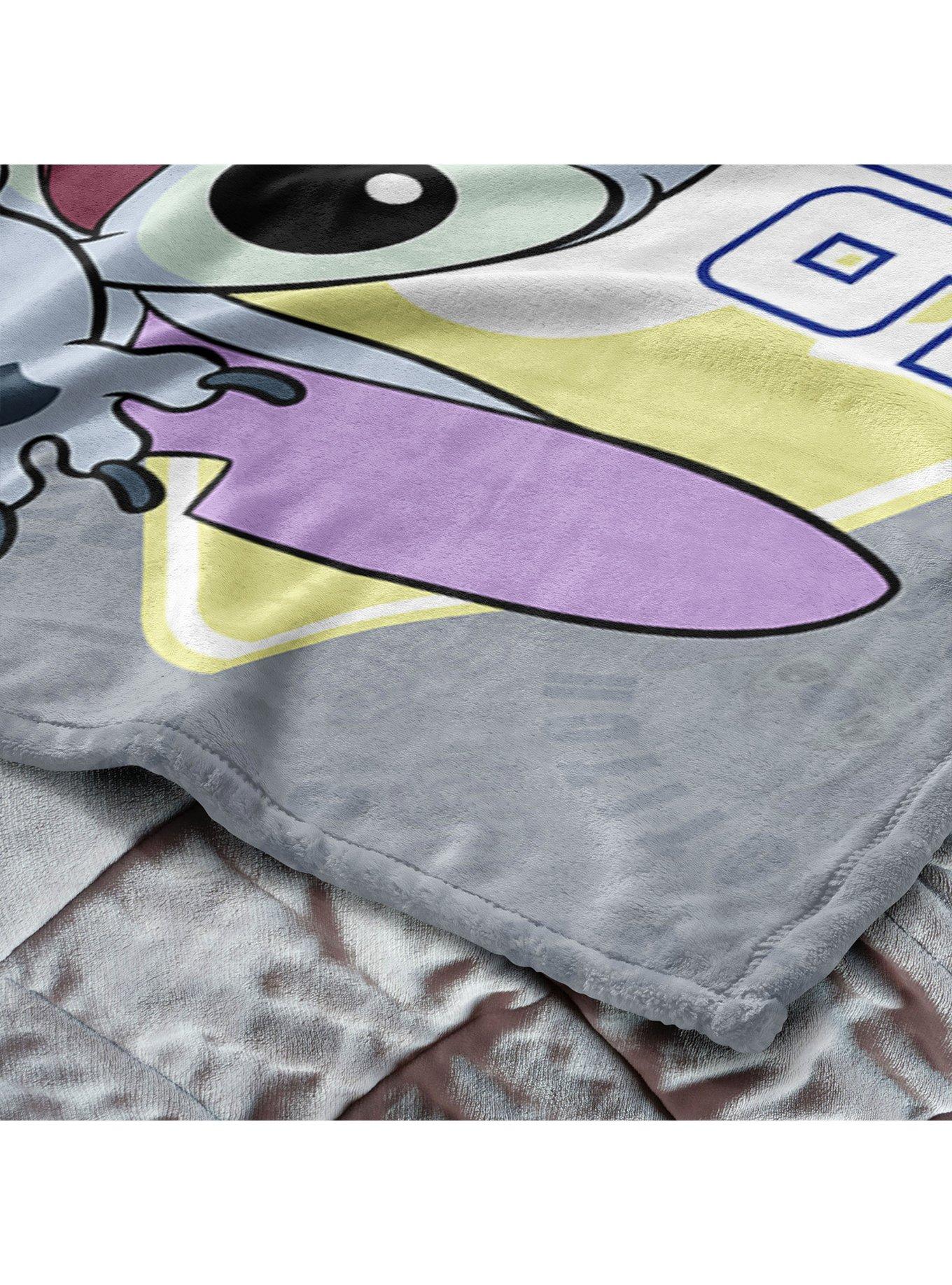 MLB San Diego Padres Disney Lilo & Stitch Stickers Grey Silk Touch Throw Blanket, , alternate - view 5