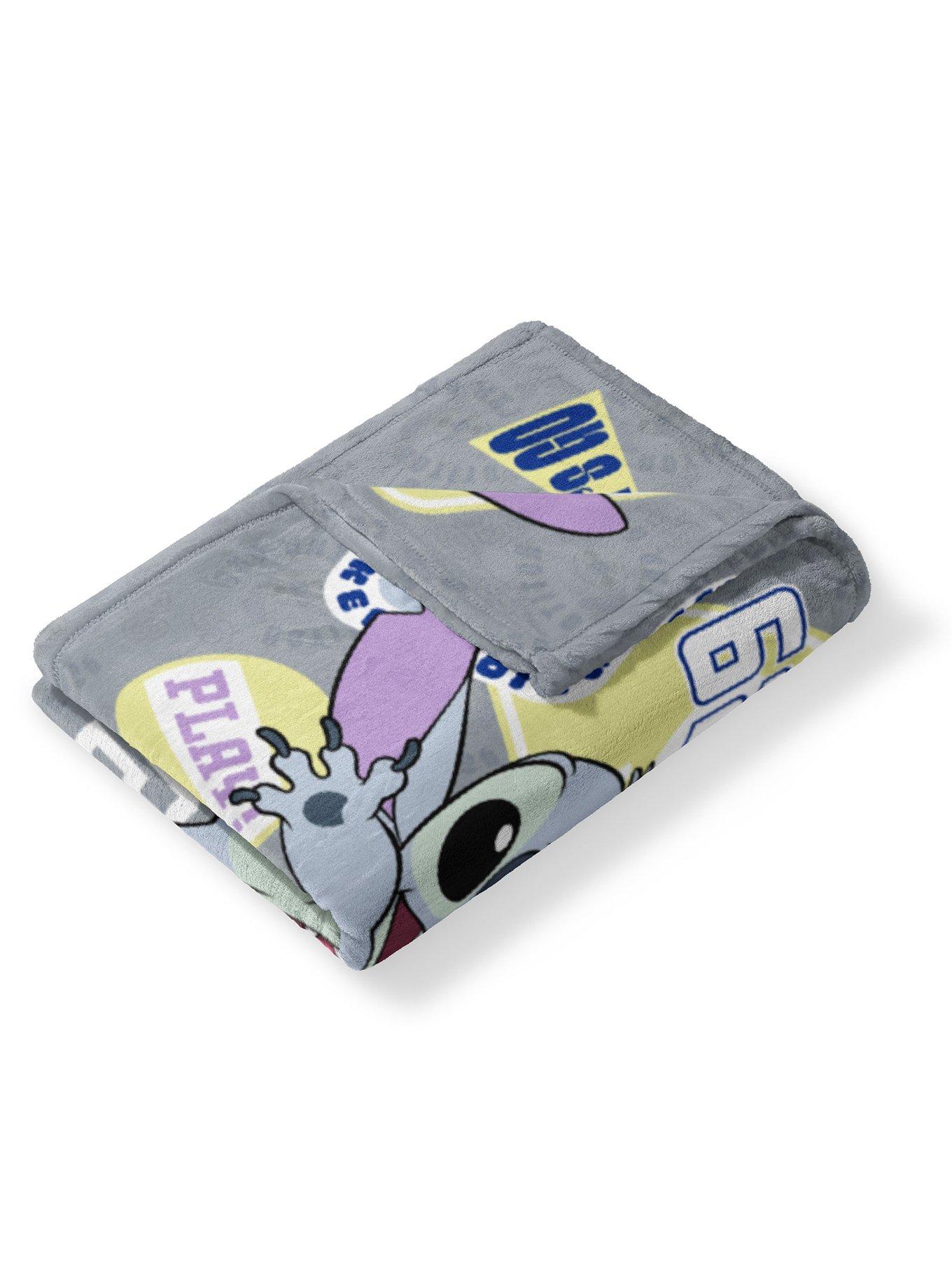 MLB San Francisco Giants Disney Lilo & Stitch Stickers Grey Silk Touch Throw Blanket, , alternate - view 4