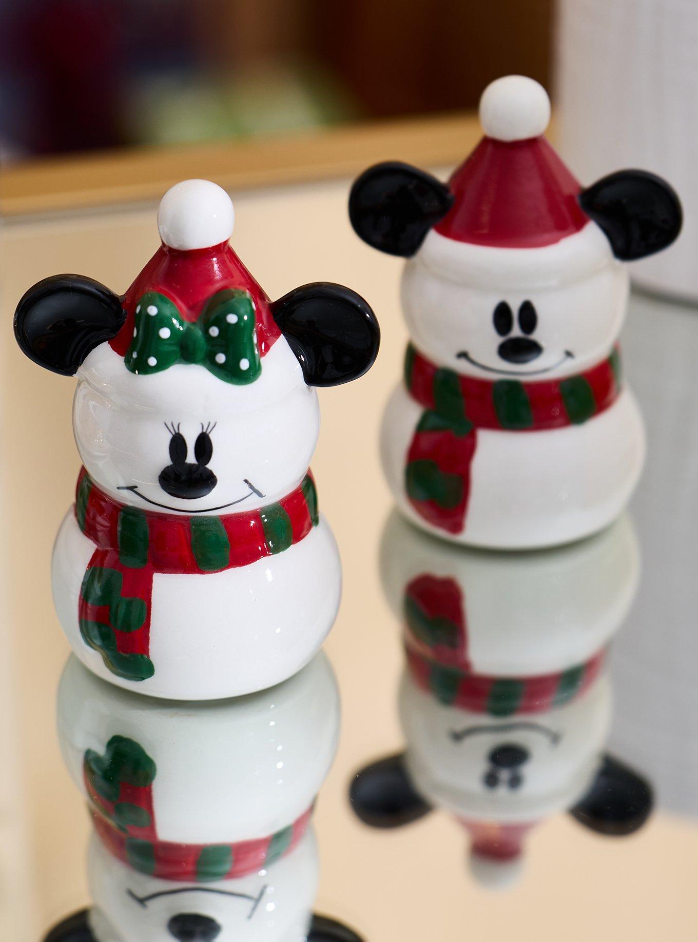 Disney Mickey & Minnie Snowman Salt & Pepper Shakers, , alternate - view 3