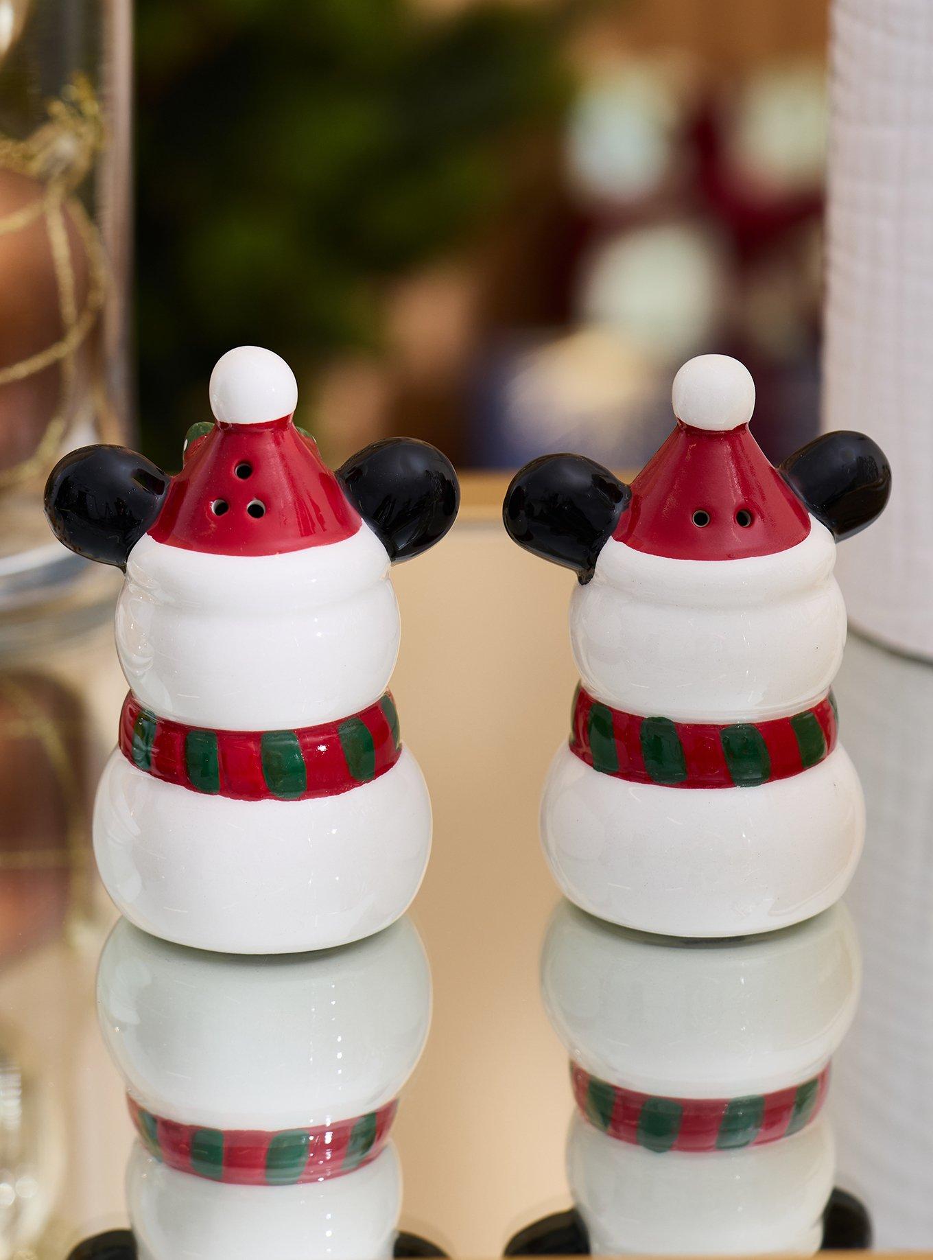Disney Mickey & Minnie Snowman Salt & Pepper Shakers, , alternate - view 4