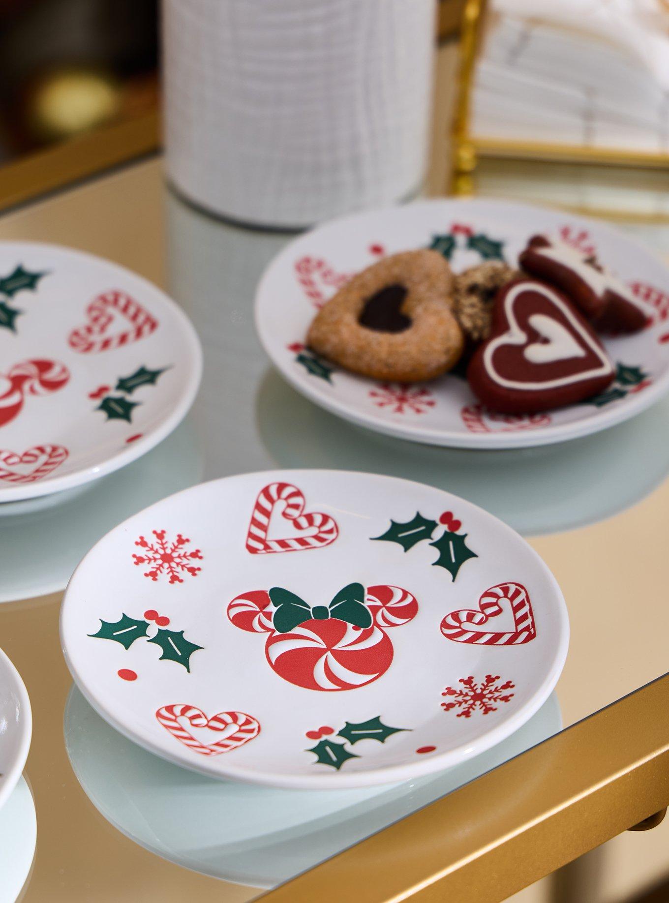Disney Mickey & Minnie Peppermint Holiday Plate Set, , alternate - view 3