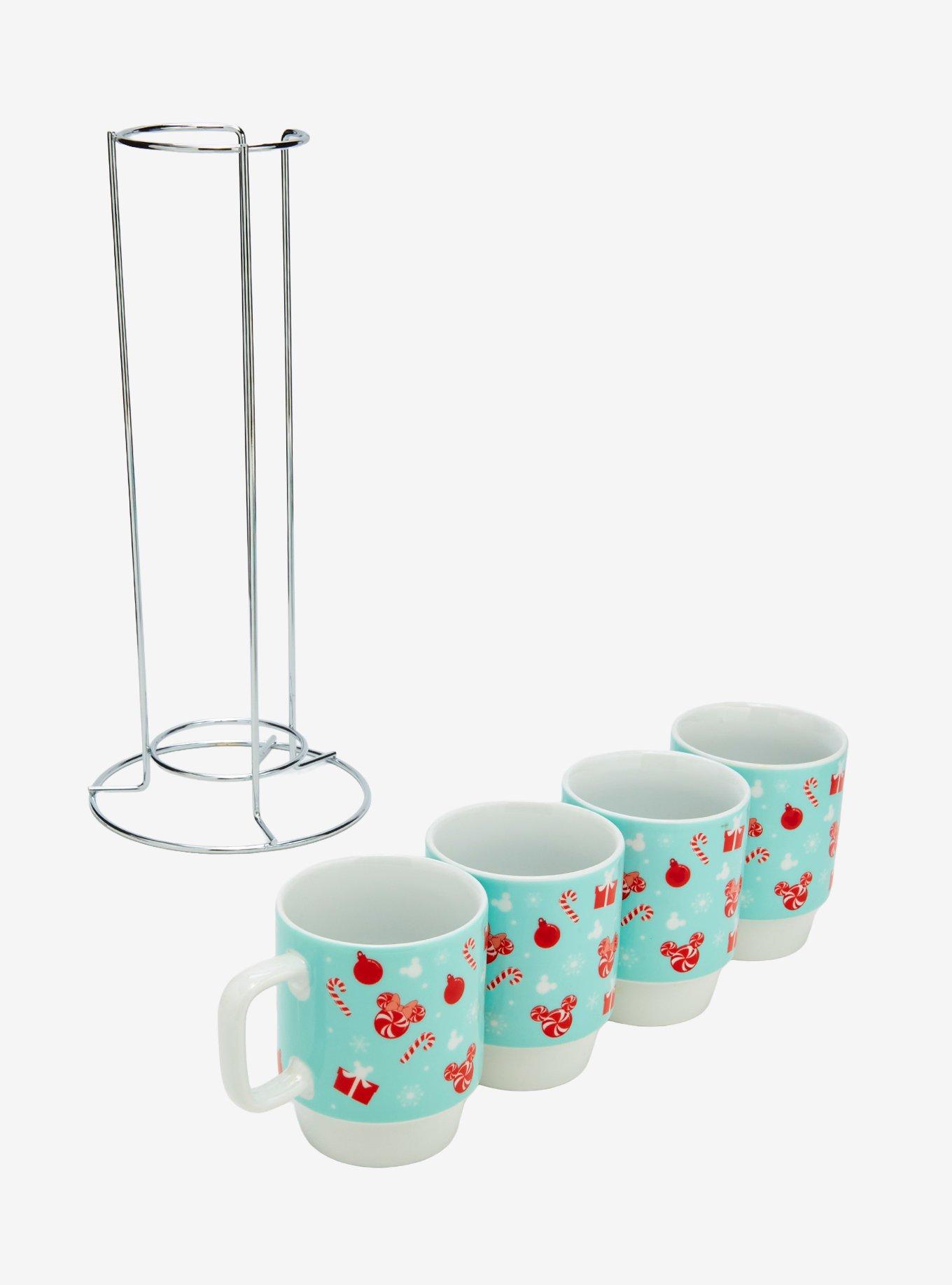 Disney Mickey Mouse Peppermint Stacking Mug Set, , alternate - view 2