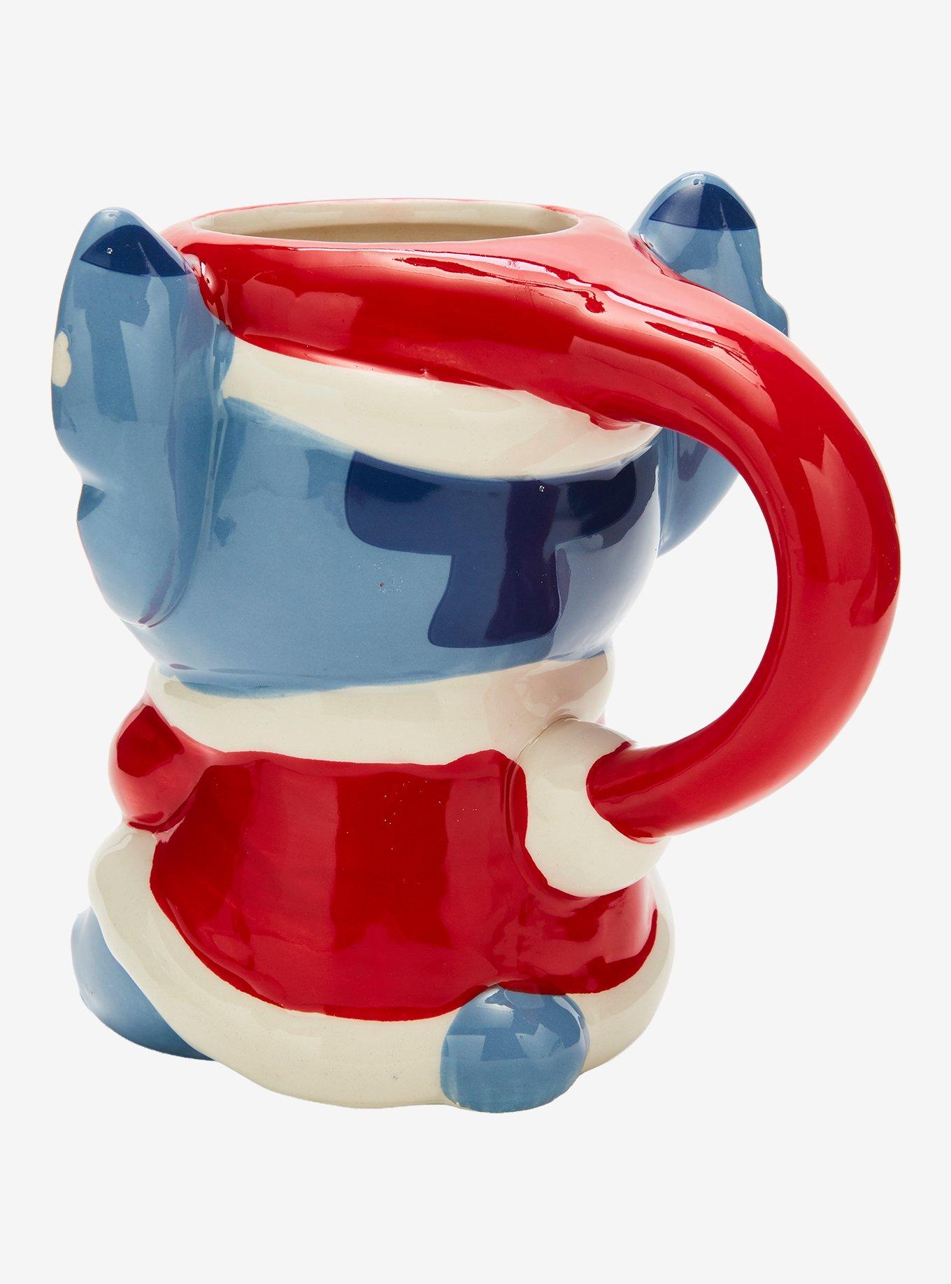 Disney Lilo & Stitch Santa Stitch Figural Mug, , alternate - view 3