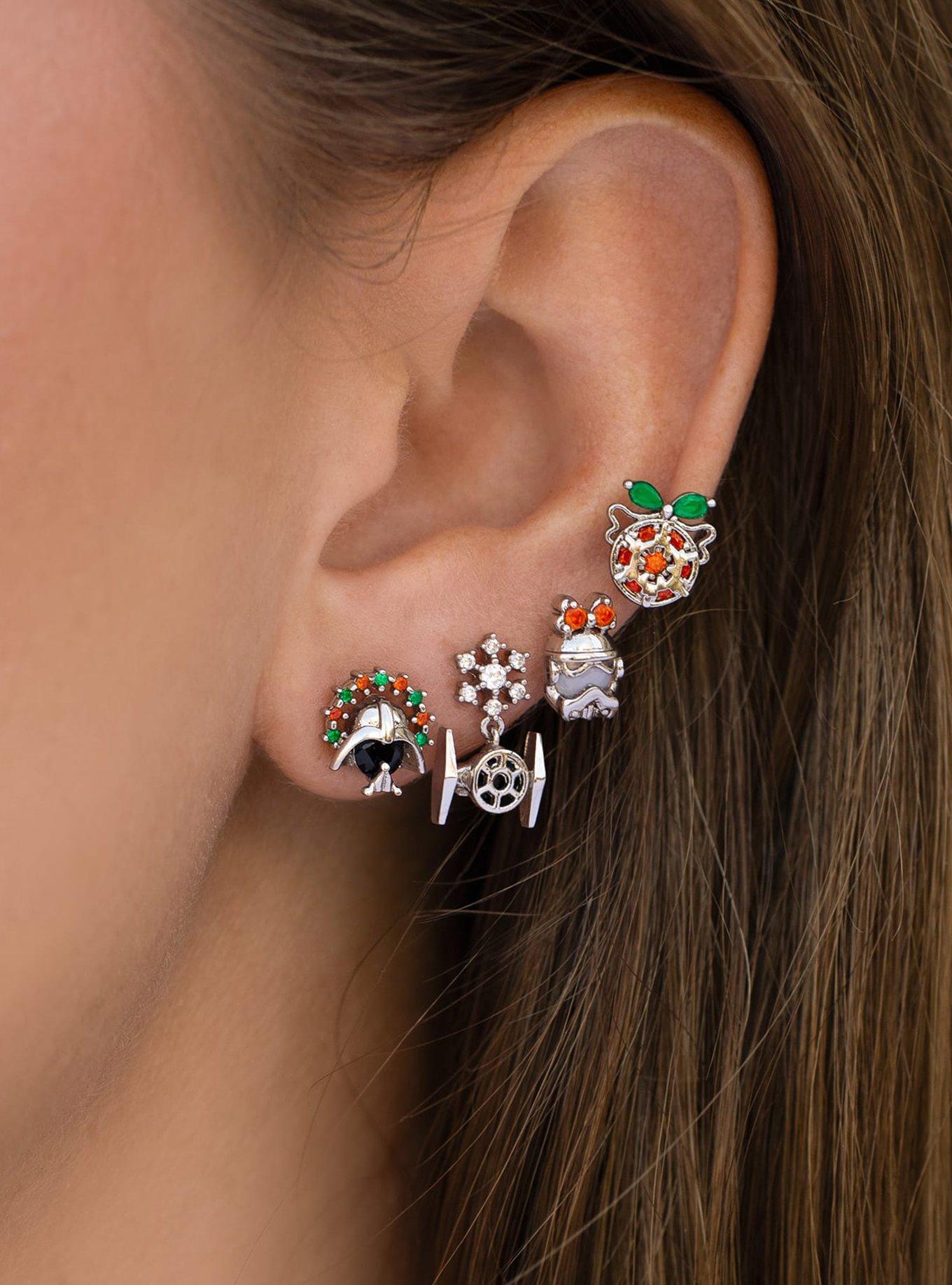 Girls Crew Star Wars Christmas in The Empire Earring Stud Set, , alternate - view 2