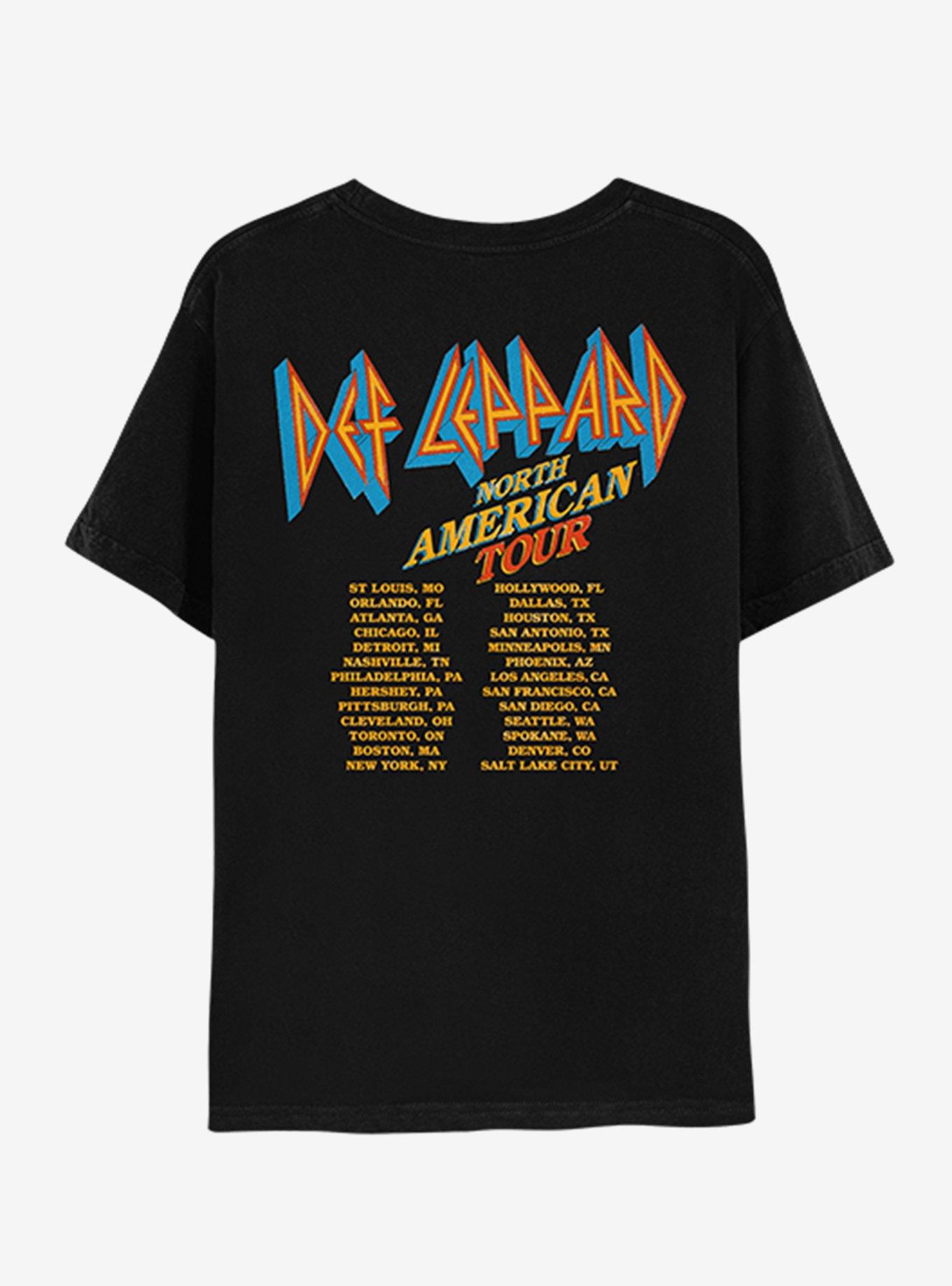 Def Leppard North American Tour T-Shirt, BLACK, alternate - view 2