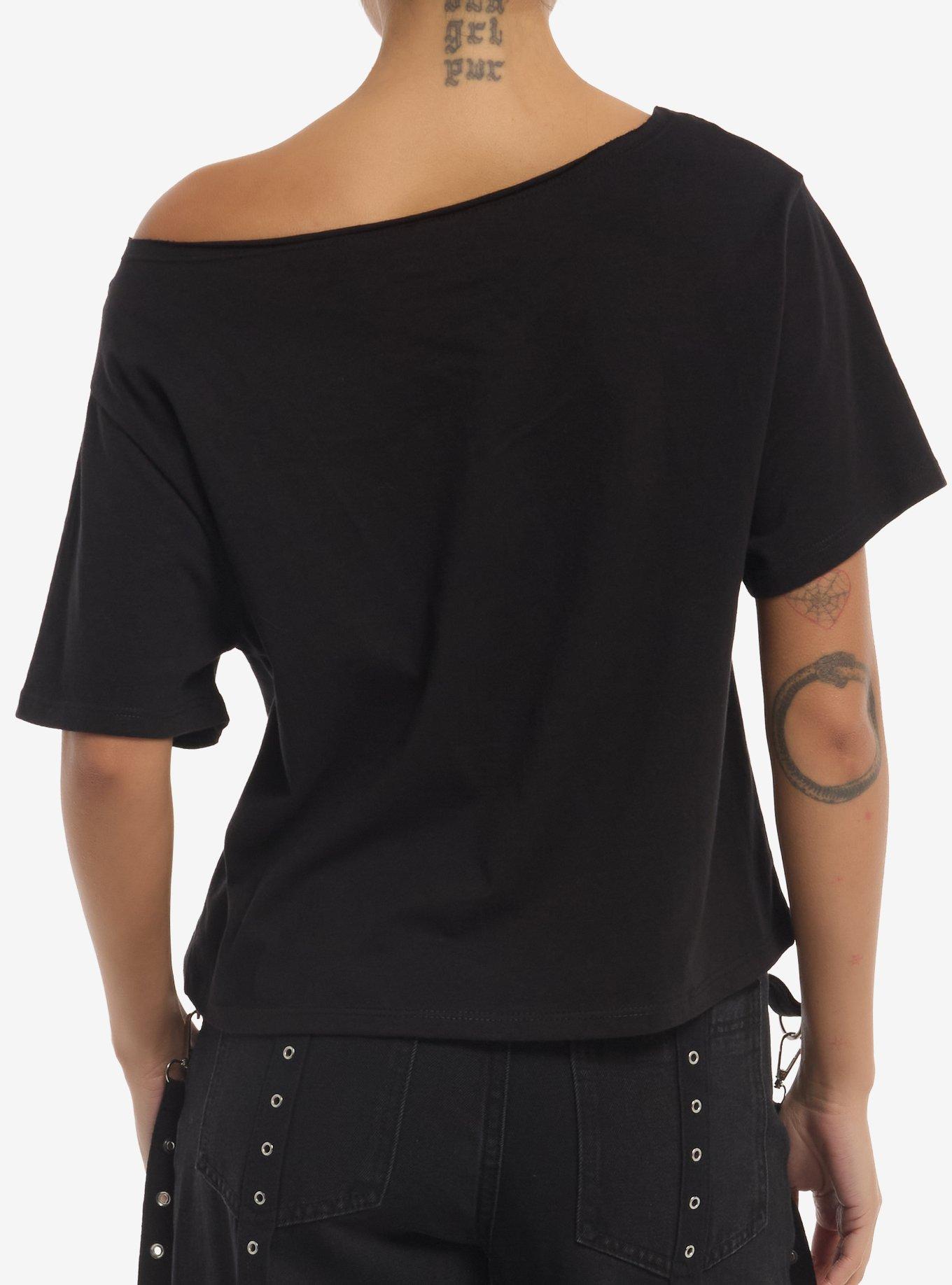 Marvel X-Men School Logo Girls Off-Shoulder T-Shirt, MULTI, alternate - view 3