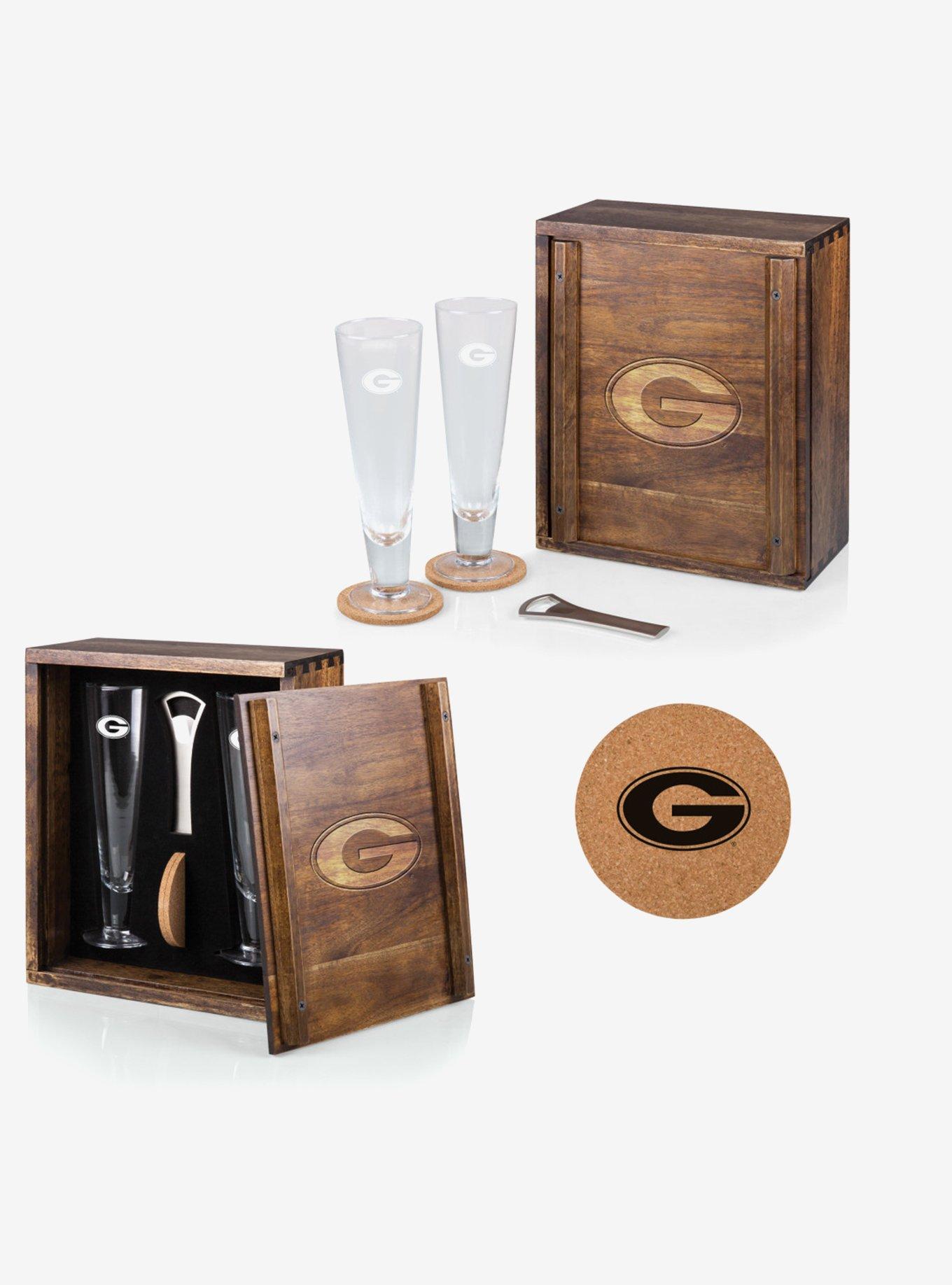 NCAA Georgia Bulldogs Pilsner Beer Glass Gift Set, , alternate - view 3