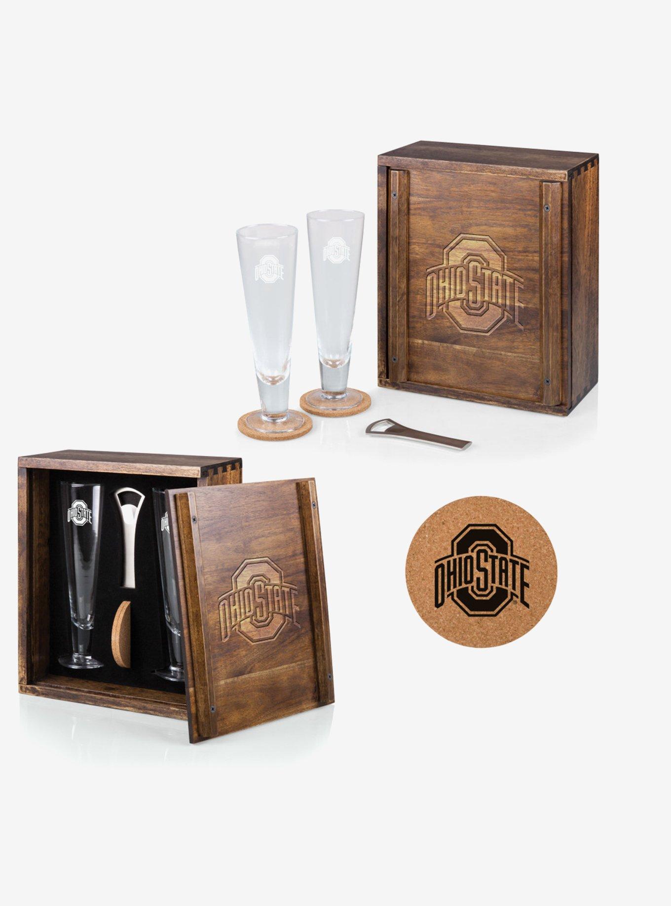 NCAA Ohio State Buckeyes Pilsner Beer Glass Gift Set, , alternate - view 3
