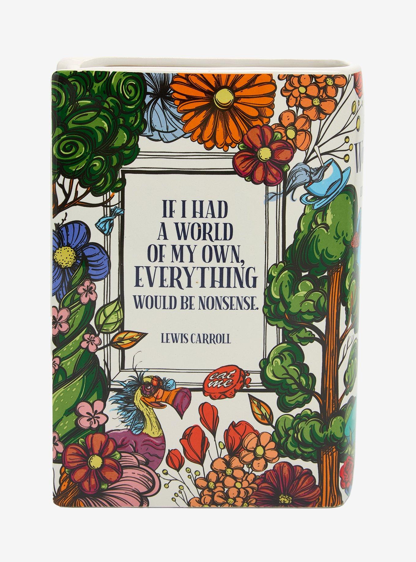 Alice's Adventures In Wonderland Floral Book Vase, , alternate - view 3