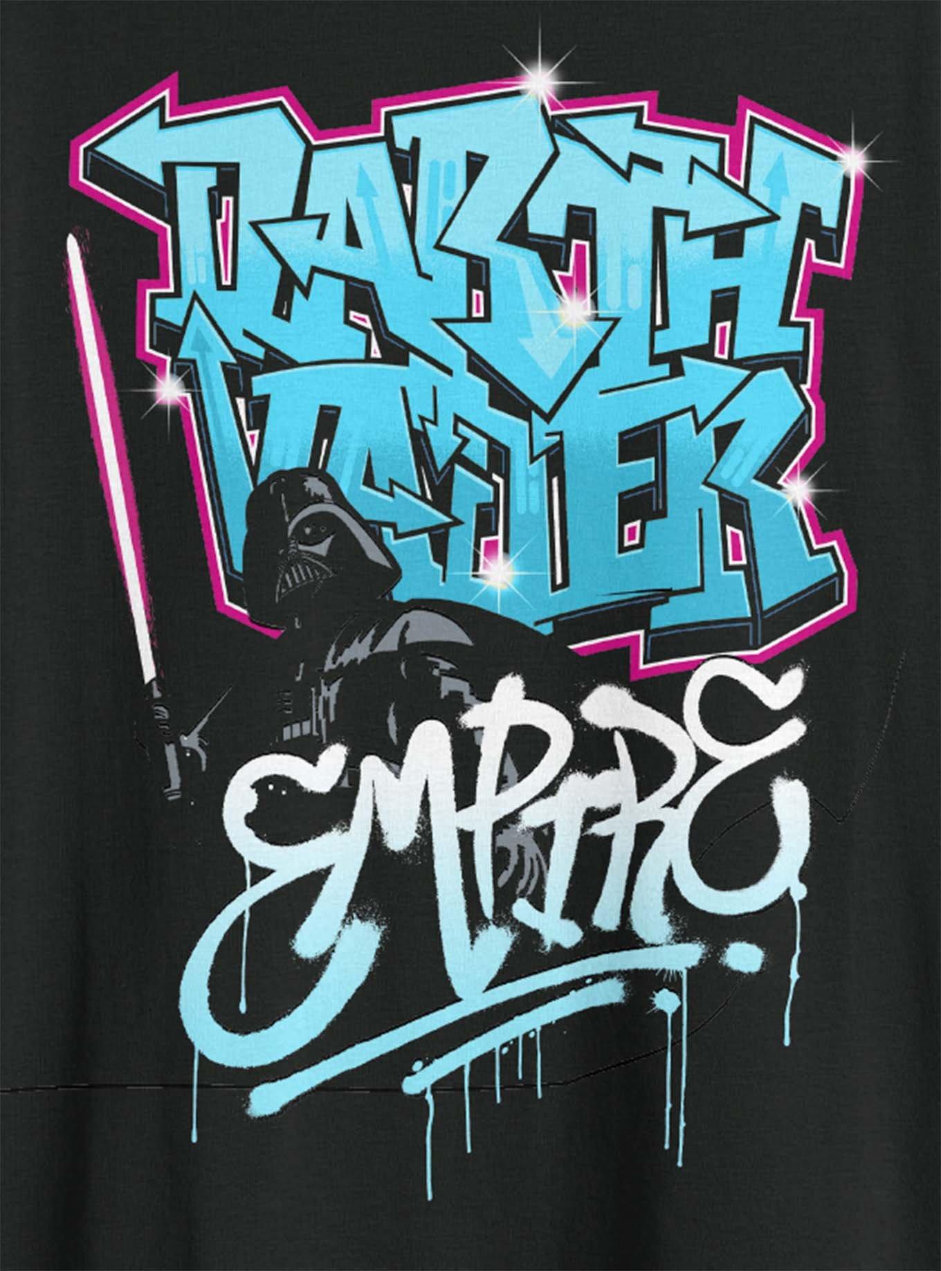 Star Wars Darth Vader Empire Graffiti T-Shirt, BLACK, alternate - view 2