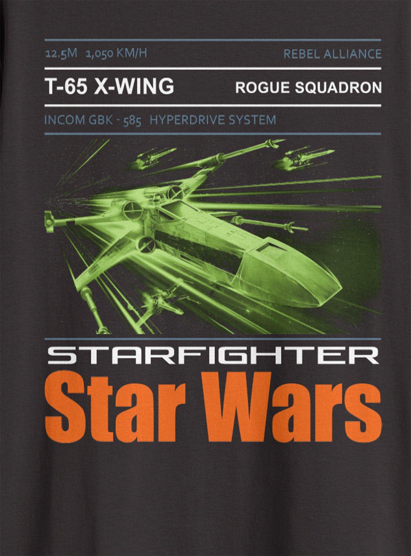 Star Wars X-Wing Glow T-Shirt, BLACK, alternate - view 2