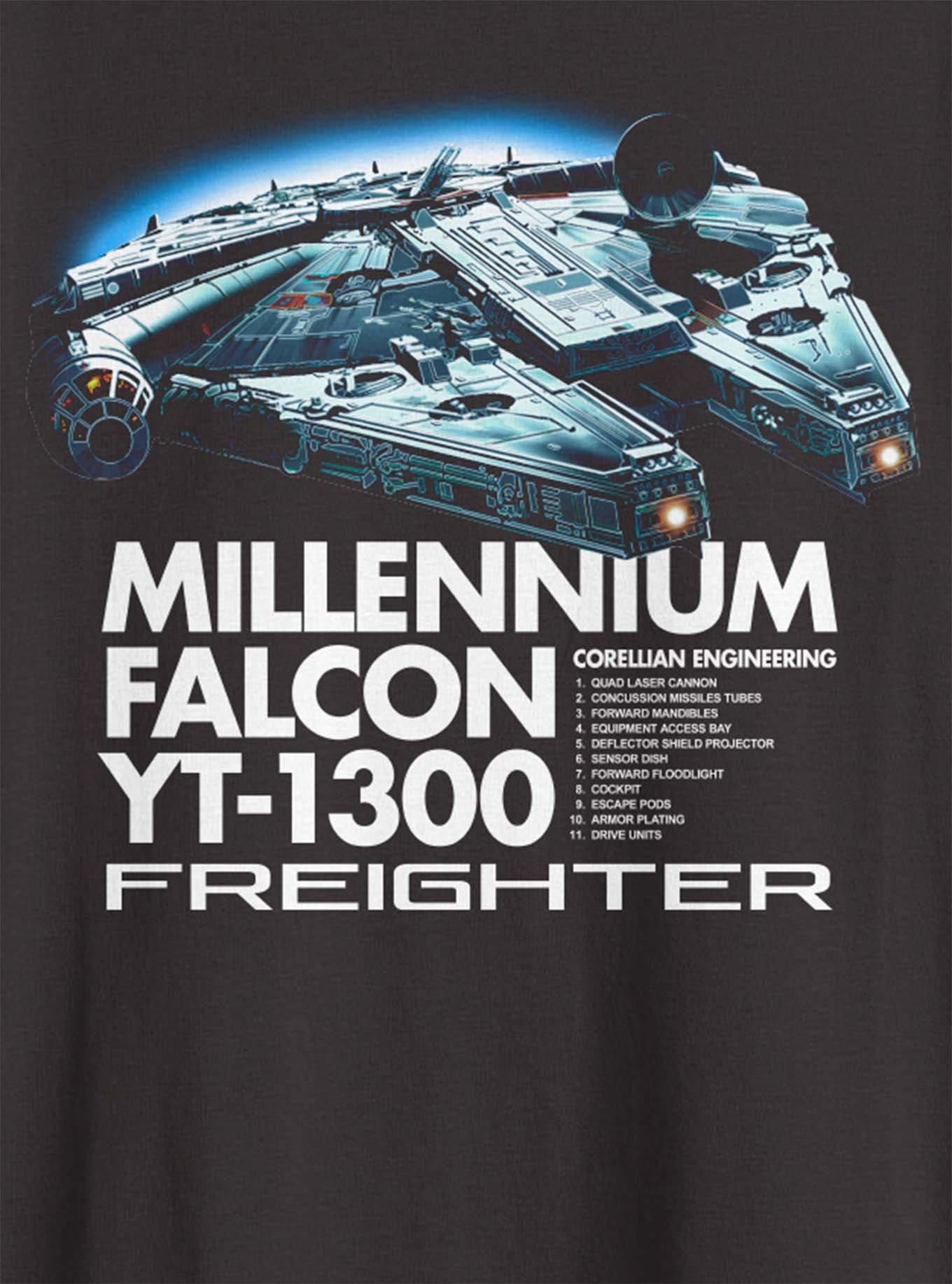 Star Wars Millennium Falcon T-Shirt, BLACK, alternate - view 2