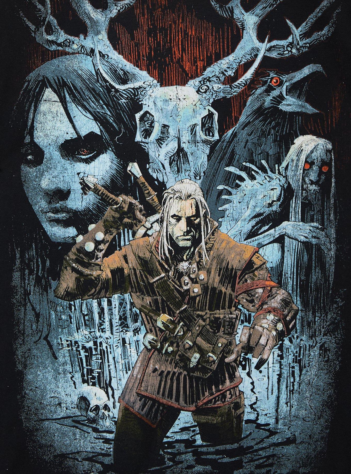 The Witcher Illustrated Scene T-Shirt - BoxLunch Exclusive