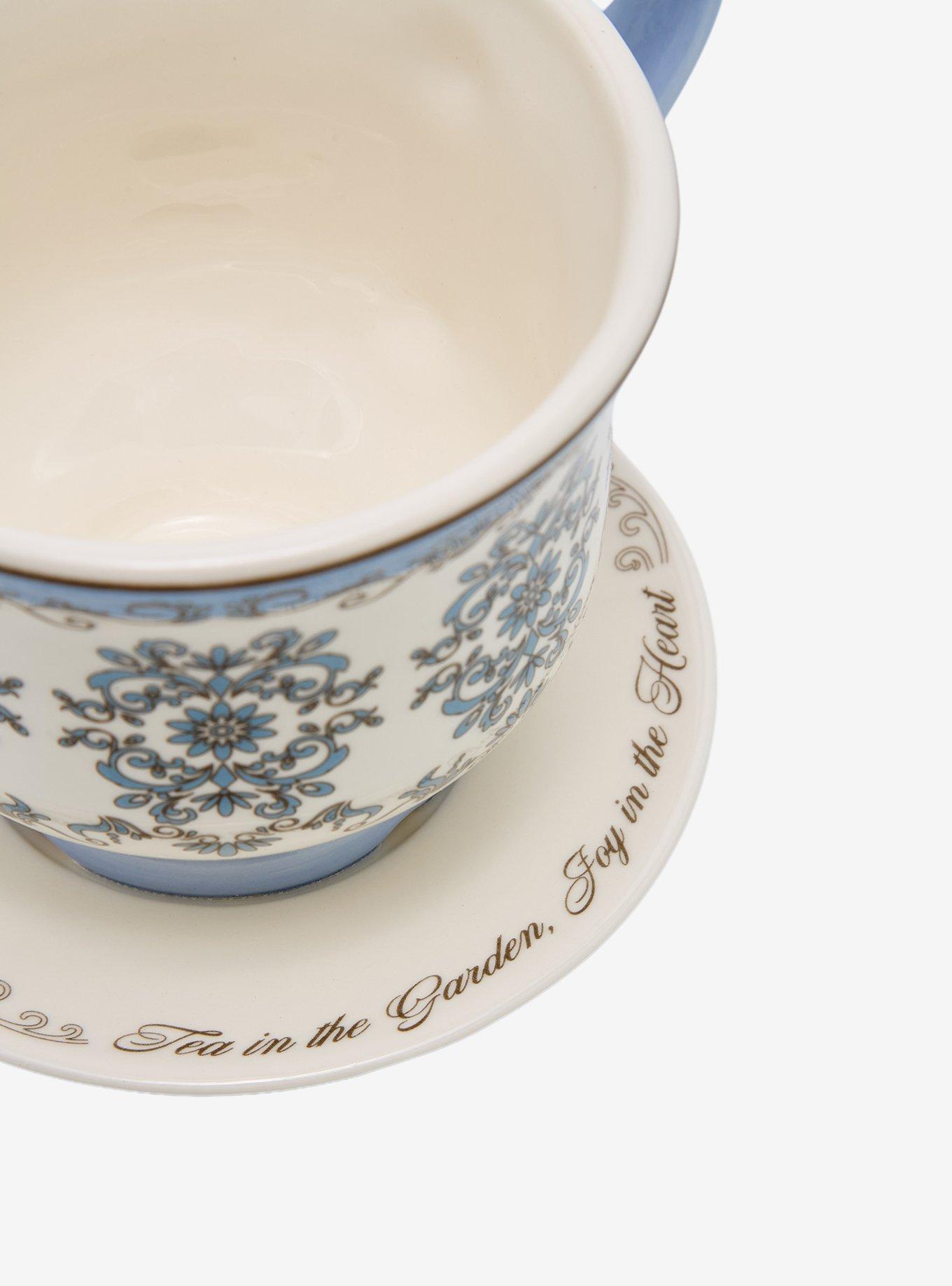 Ornate Teacup Planter, , alternate - view 3