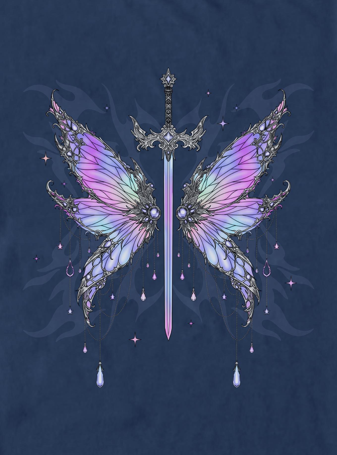 Does He Have Wings Garment Dye T-Shirt, TRUENAVY, alternate - view 4
